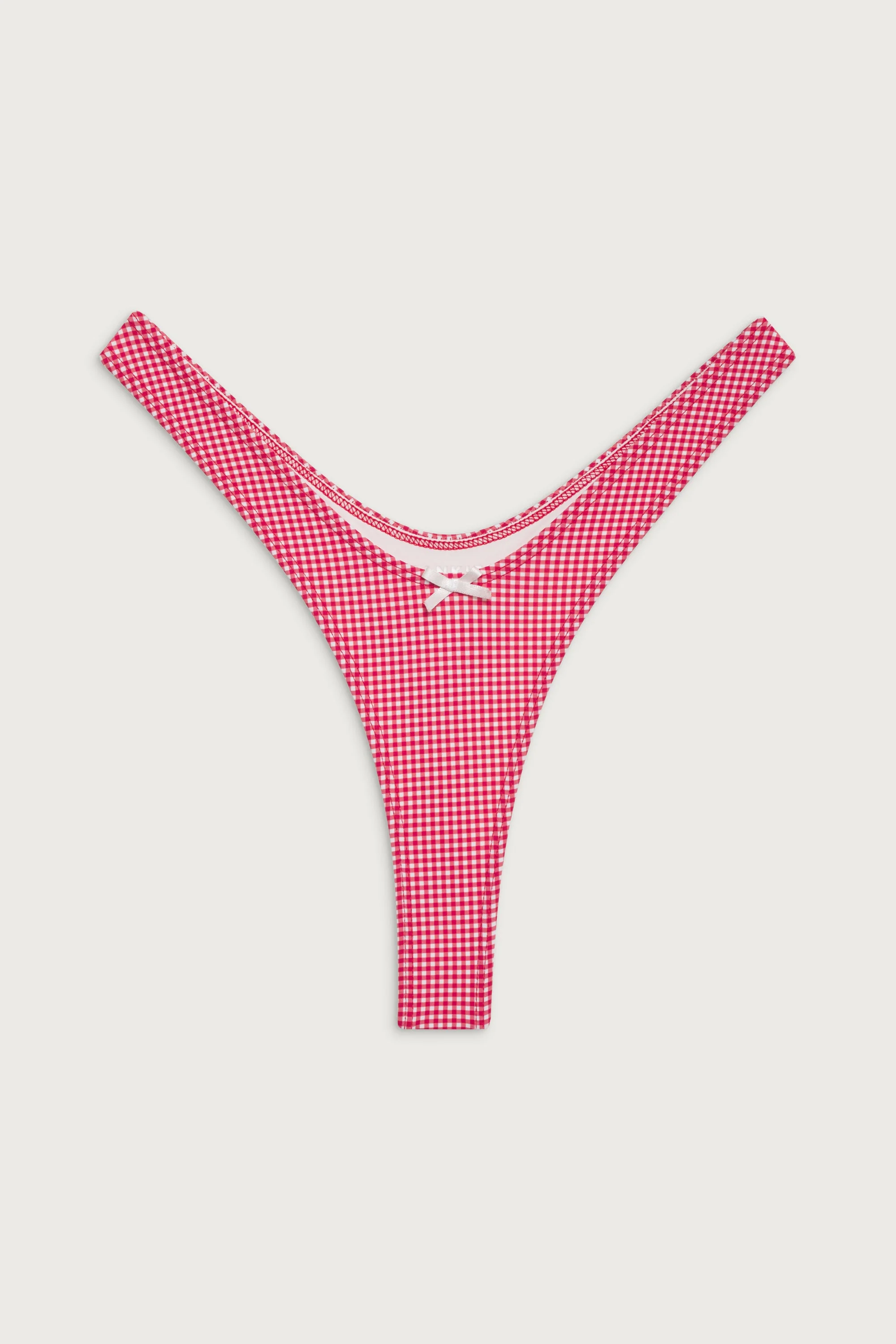 Full Moon Micro Bikini Bottom | Ladybug Gingham - Image 3