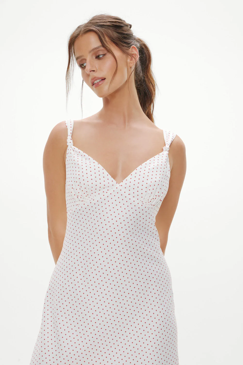 Gem Midi Slip Dress | Red Dot - Image 6