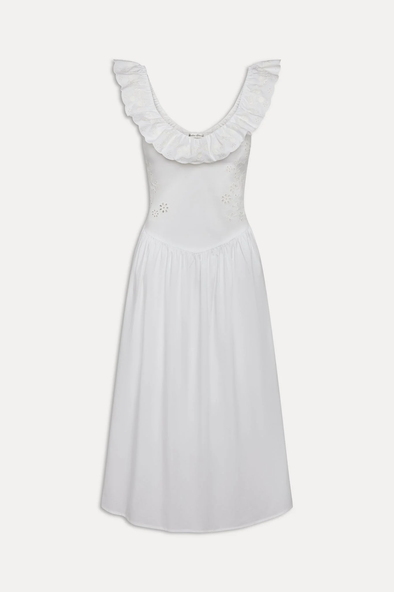 Georgia Cotton Embroidered Midi Dress | Angel's Meadow - Image 3