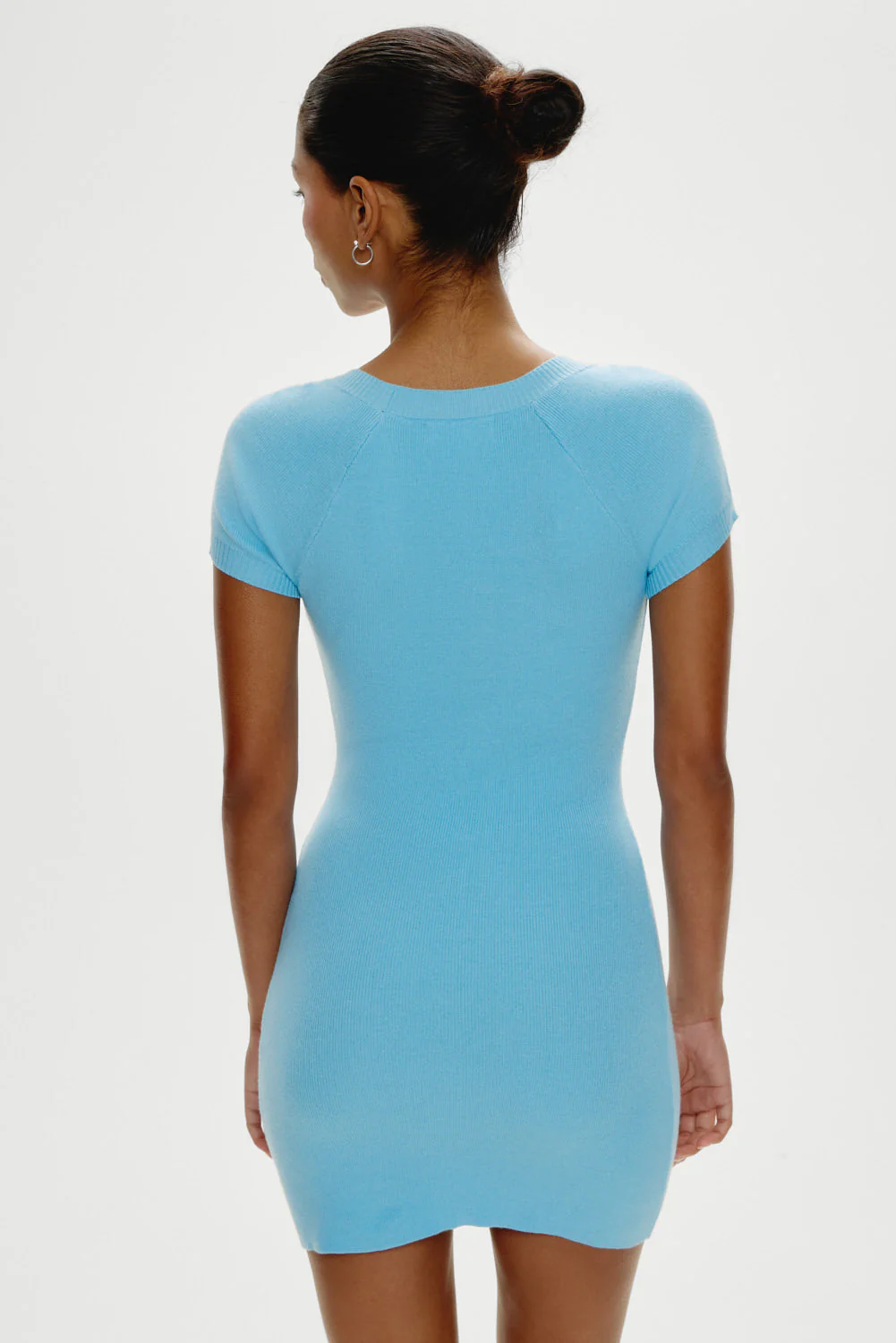 Haze Knit Mini Dress | Blue Vanilla - Image 5