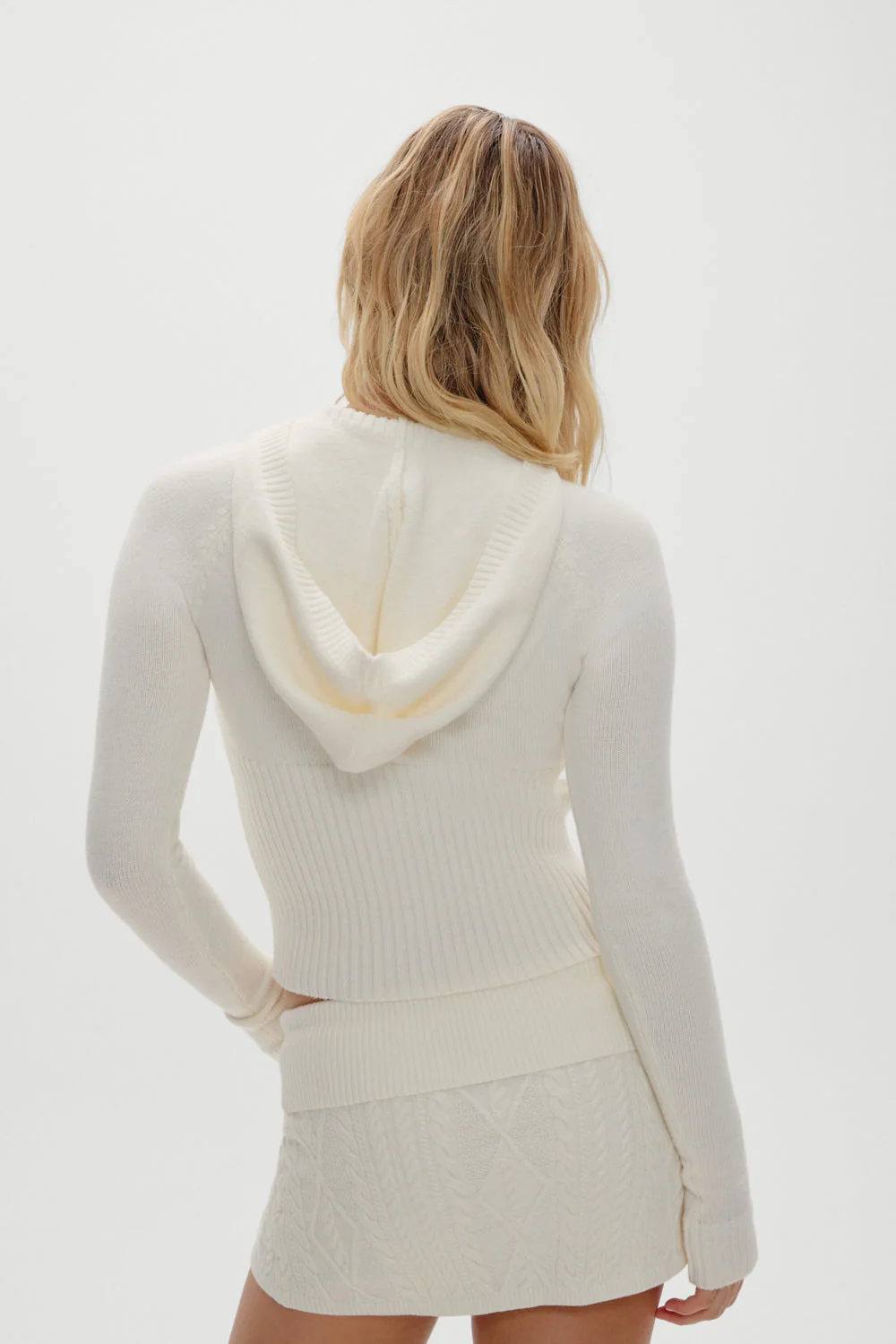Hazel Knit Hoodie | Honeymoon - Image 4