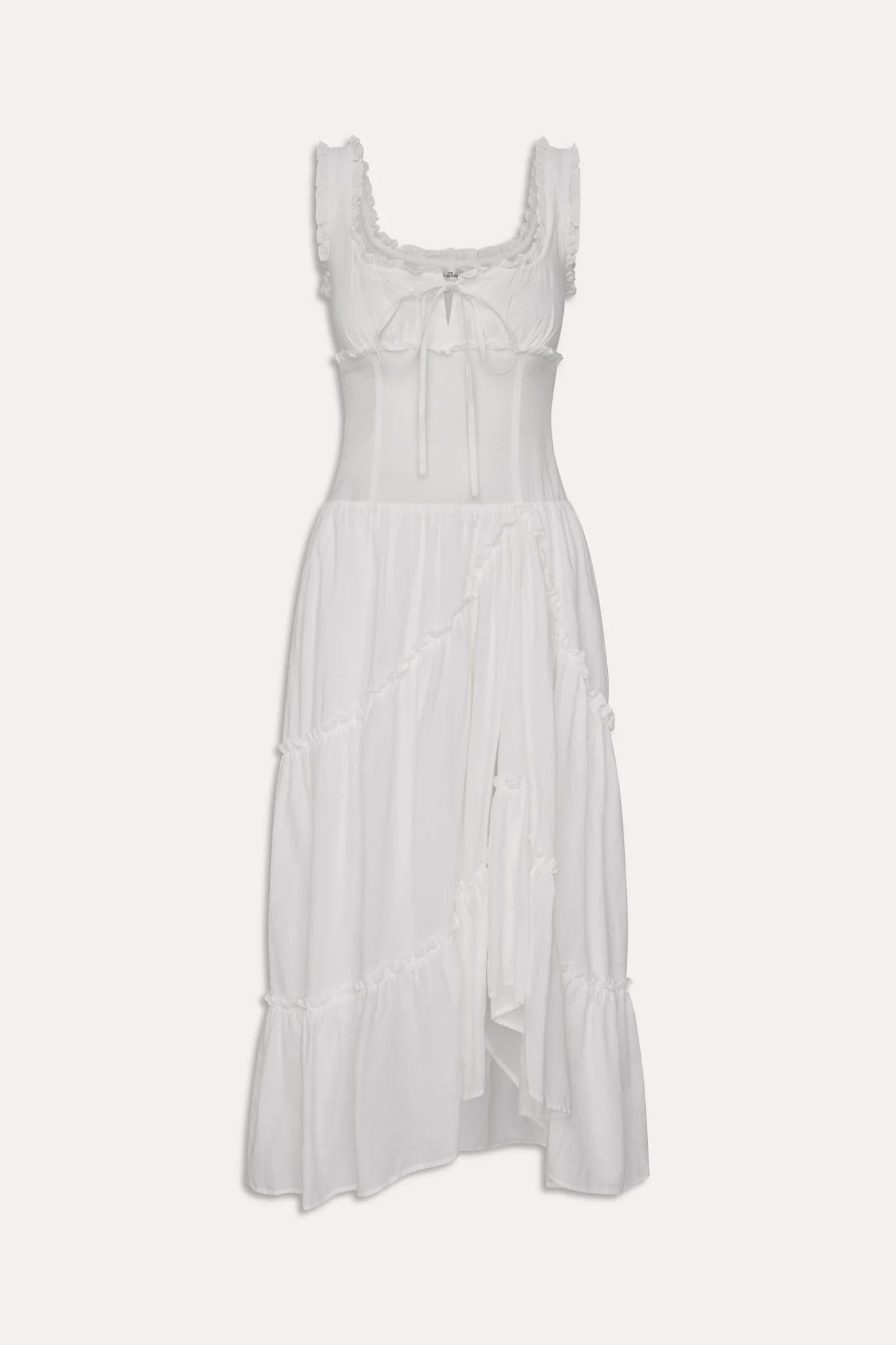 Keepsake Cotton Ruffle Maxi Dress | Daisy White - Image 3