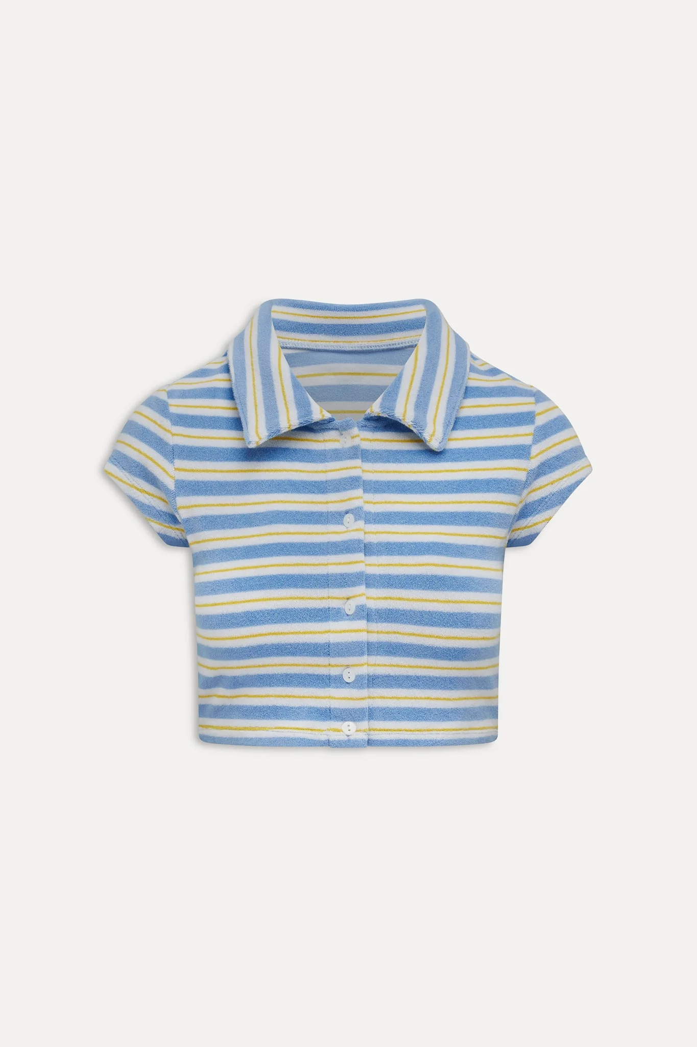 Laurel Striped Terry Cloth Shirt | Ashbury Stripe - Image 3