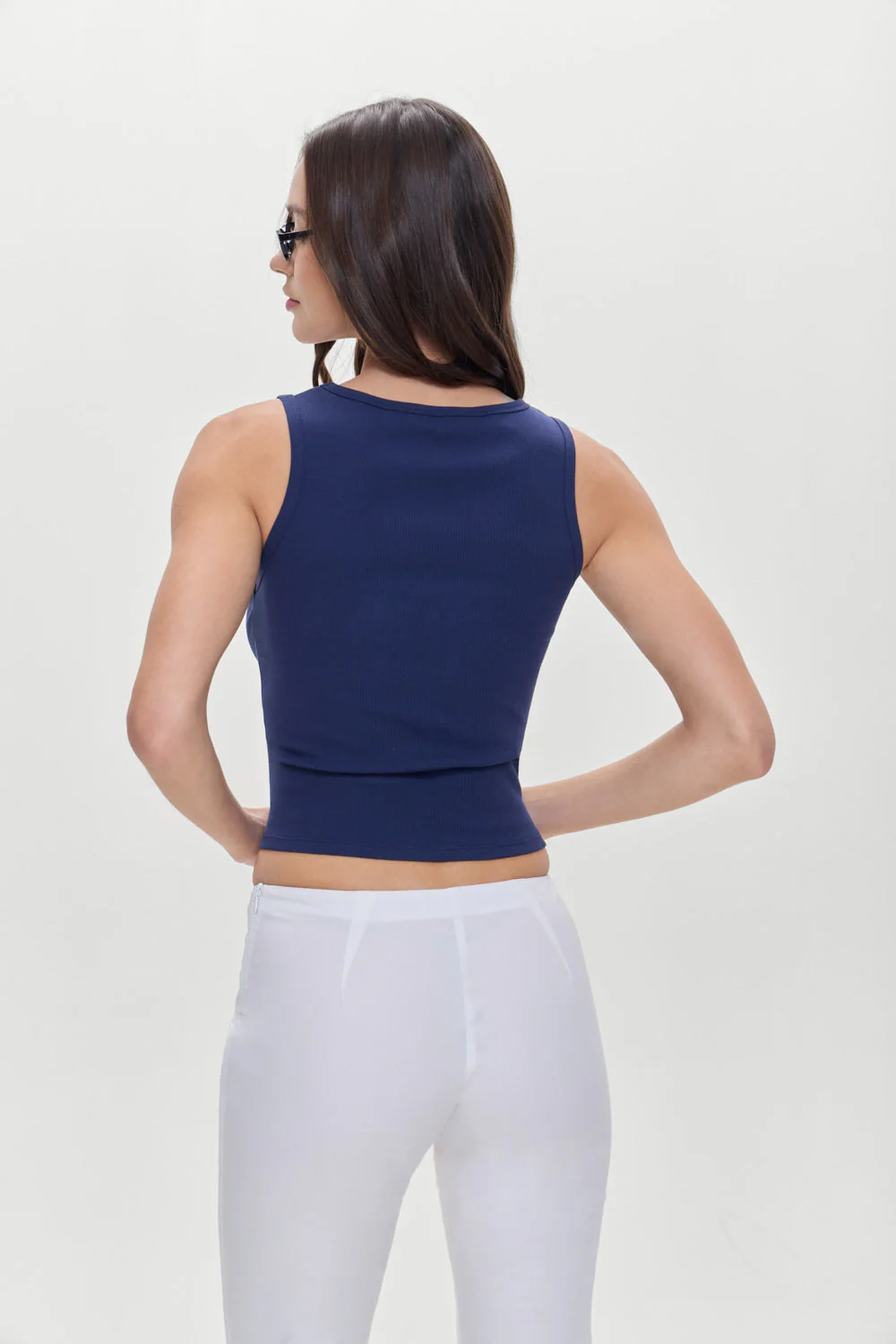 Leisure Cotton Tank | Storm - Image 4