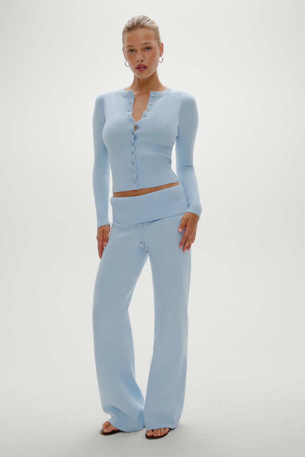 Lenon Button Up Knit Sweater | Daydream - Image 5