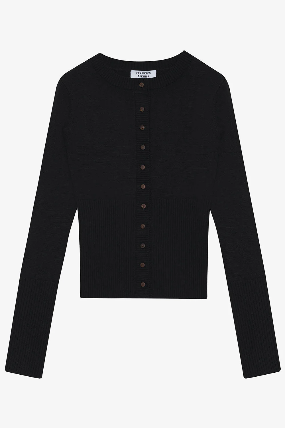 Lenon Cloud Knit Button Up Cardigan | Black - Image 3