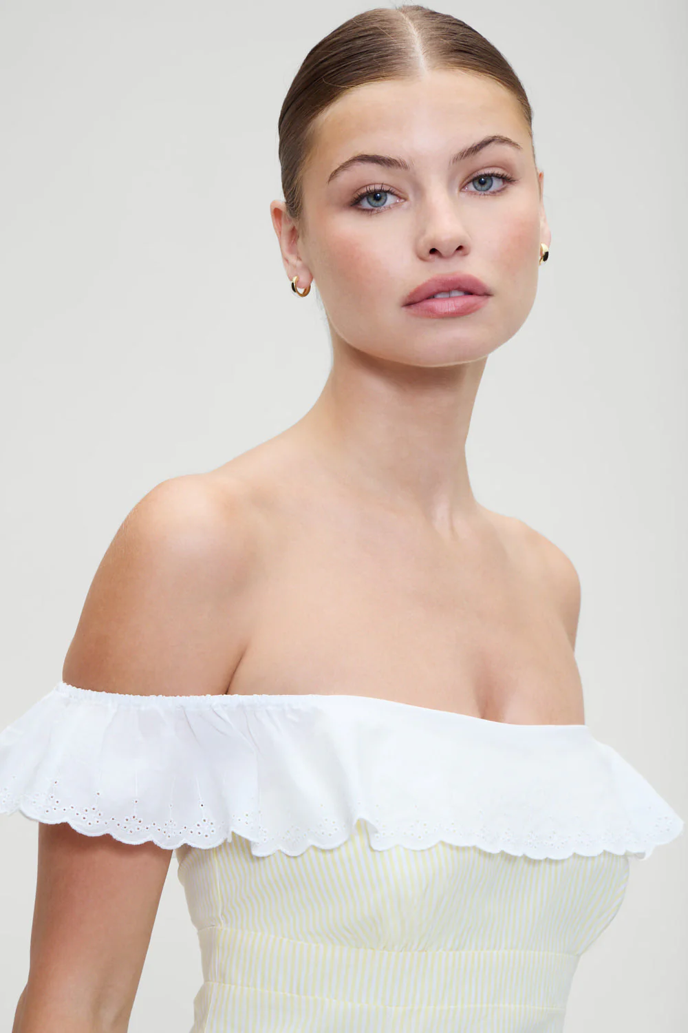 Lilah Striped Mini Dress | Daisy Stripe - Image 6