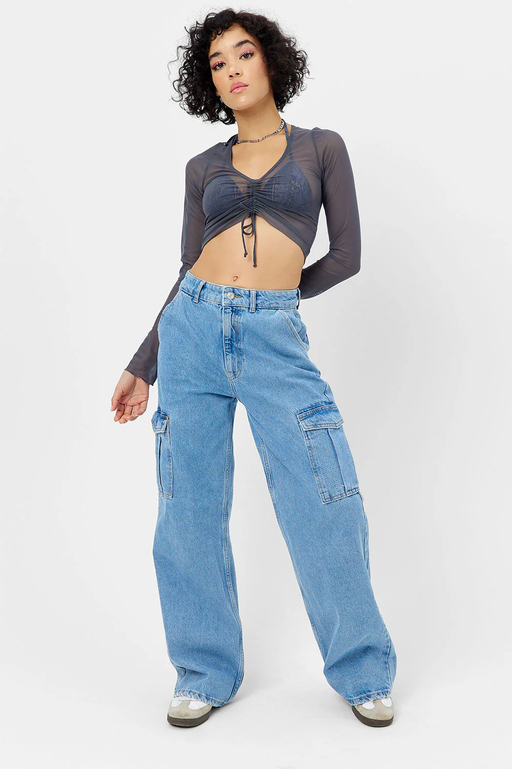 Lily Mesh Long Sleeve Shirt | Galaxy - Image 3