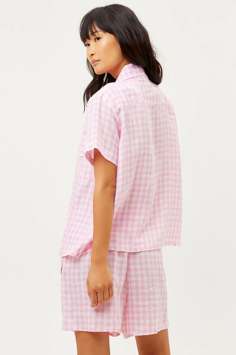 Lou Button Up Top | Pink Picnic - Image 2