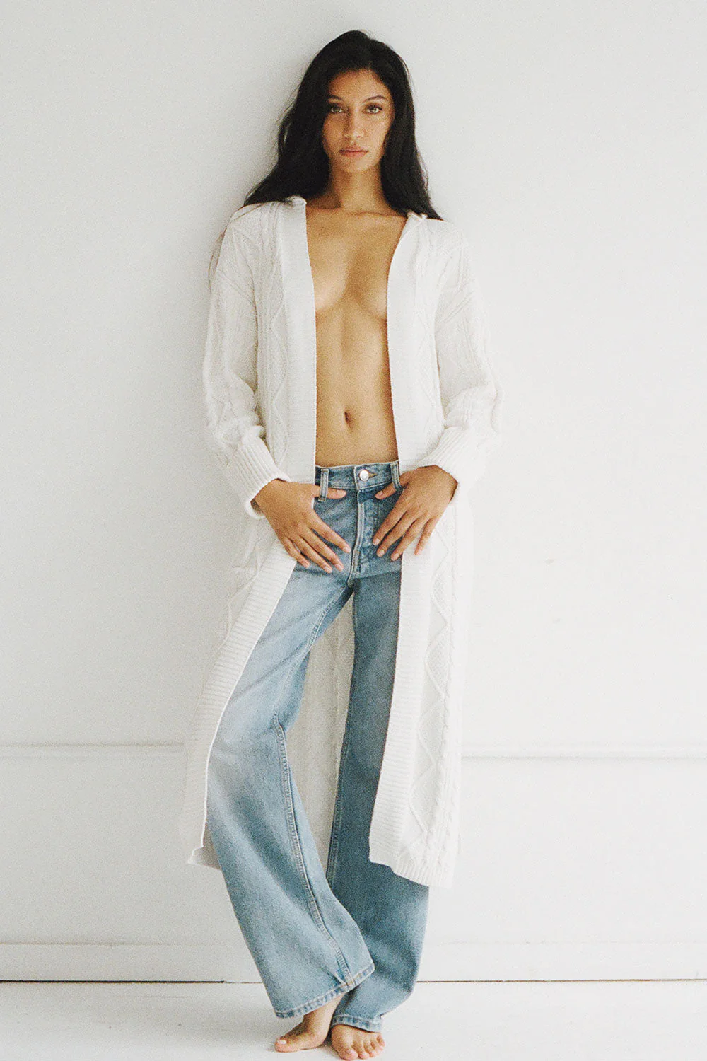 Love Story Duster Cardigan | Cloud White - Image 5