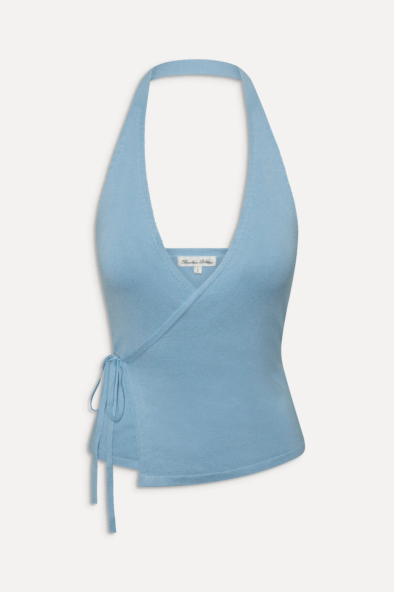 Lullaby Halter Wrap Top | Blue Vanilla - Image 3