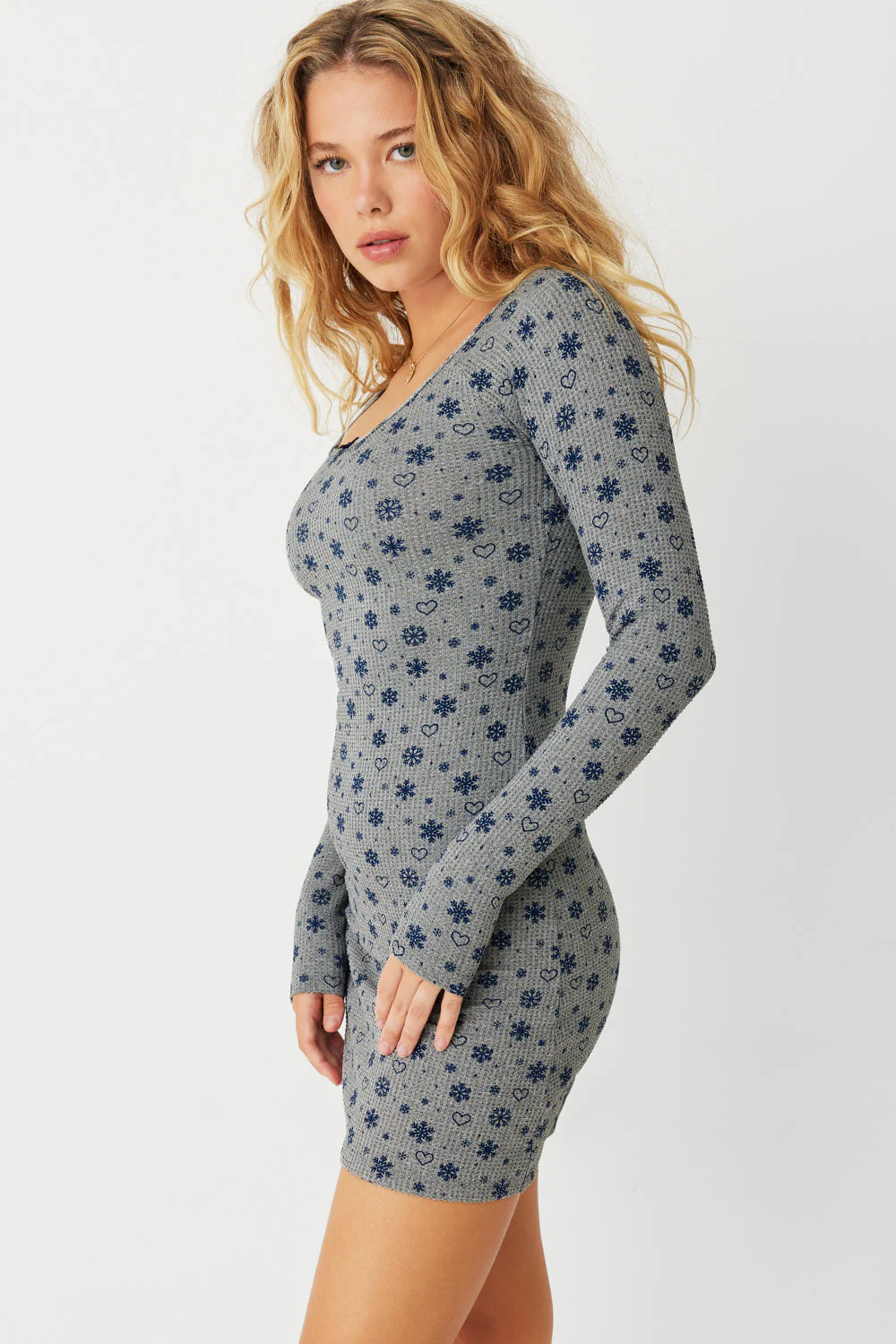 Lumi Waffle Mini Dress | Apres Ski - Image 6
