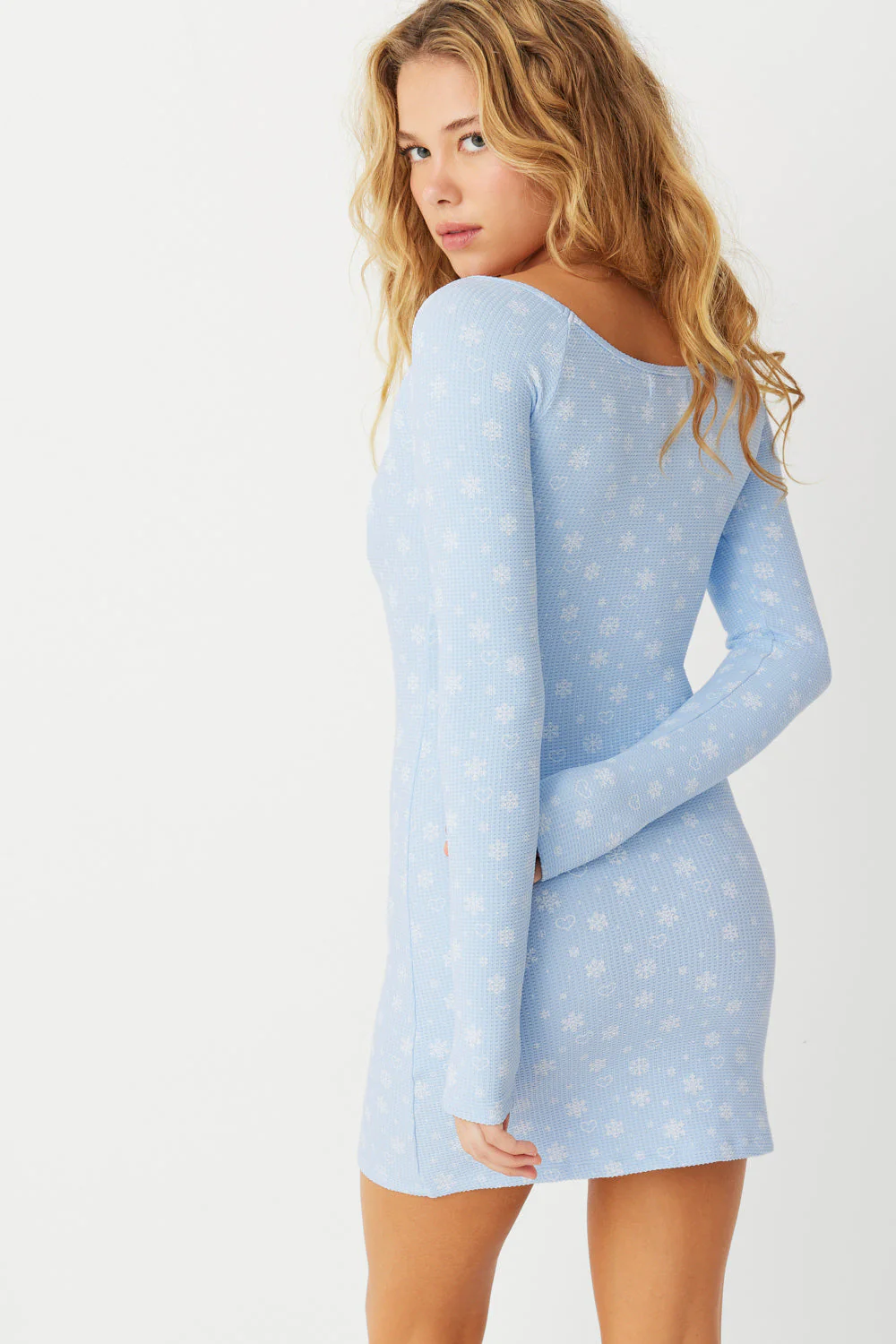 Lumi Waffle Mini Dress | Flurries - Image 5