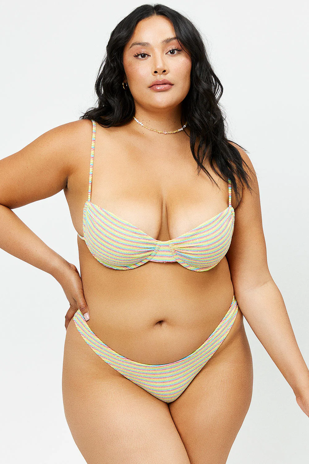 Maggie Underwire Terry Bikini Top | Lovers Stripe - Image 3