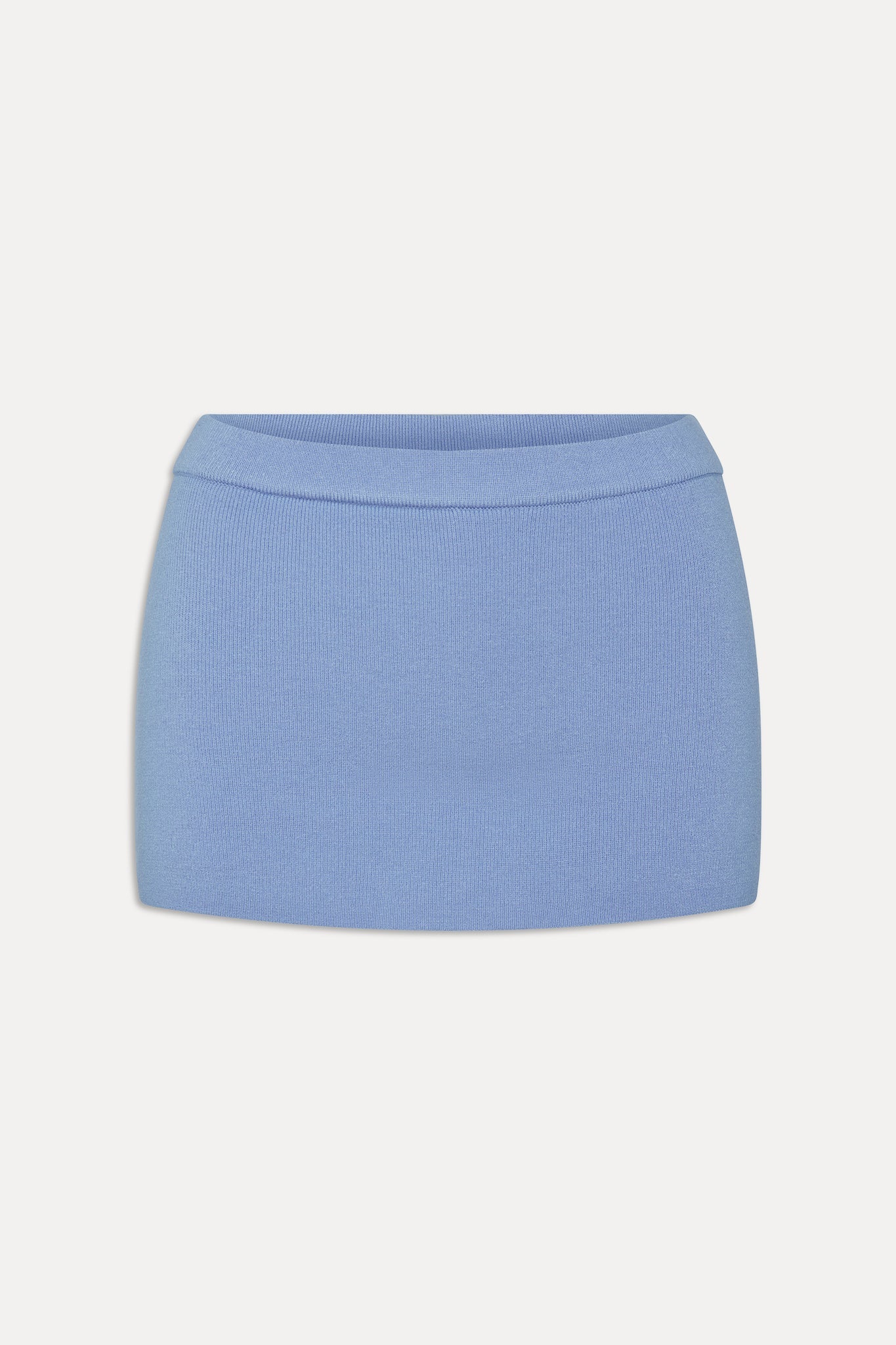 Marialla Knit Mini Skort | Heaven Blue - Image 3