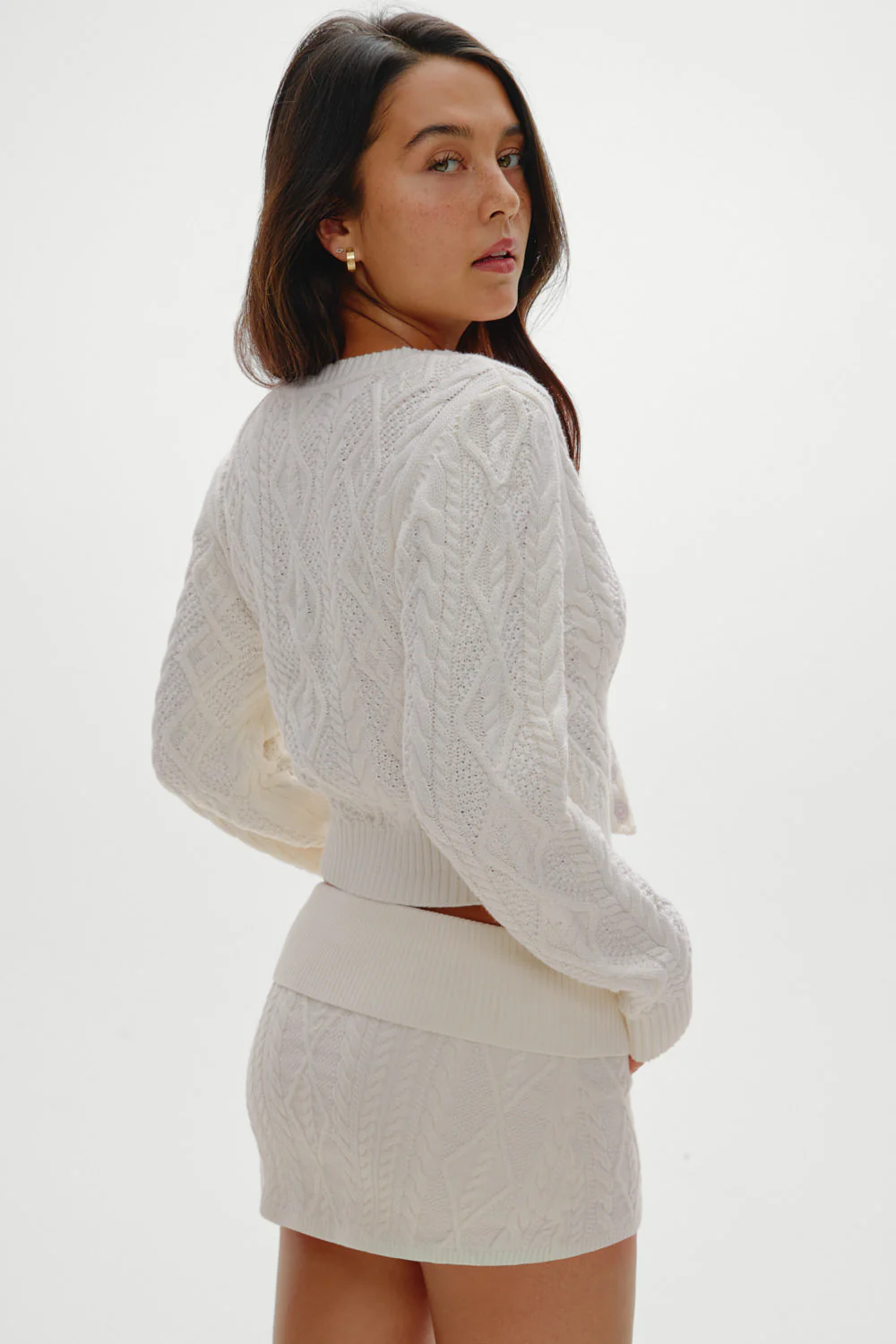 Marley Button Up Knit Cardigan | Honeymoon - Image 4