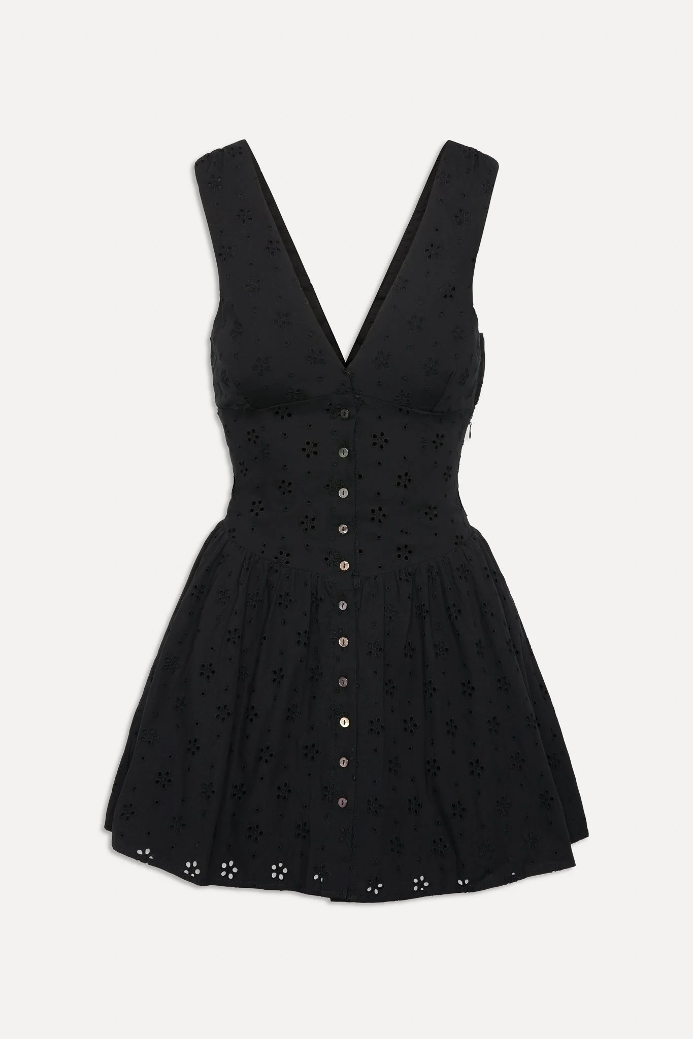 Marley Cotton Eyelet Mini Dress | Eclipse - Image 3