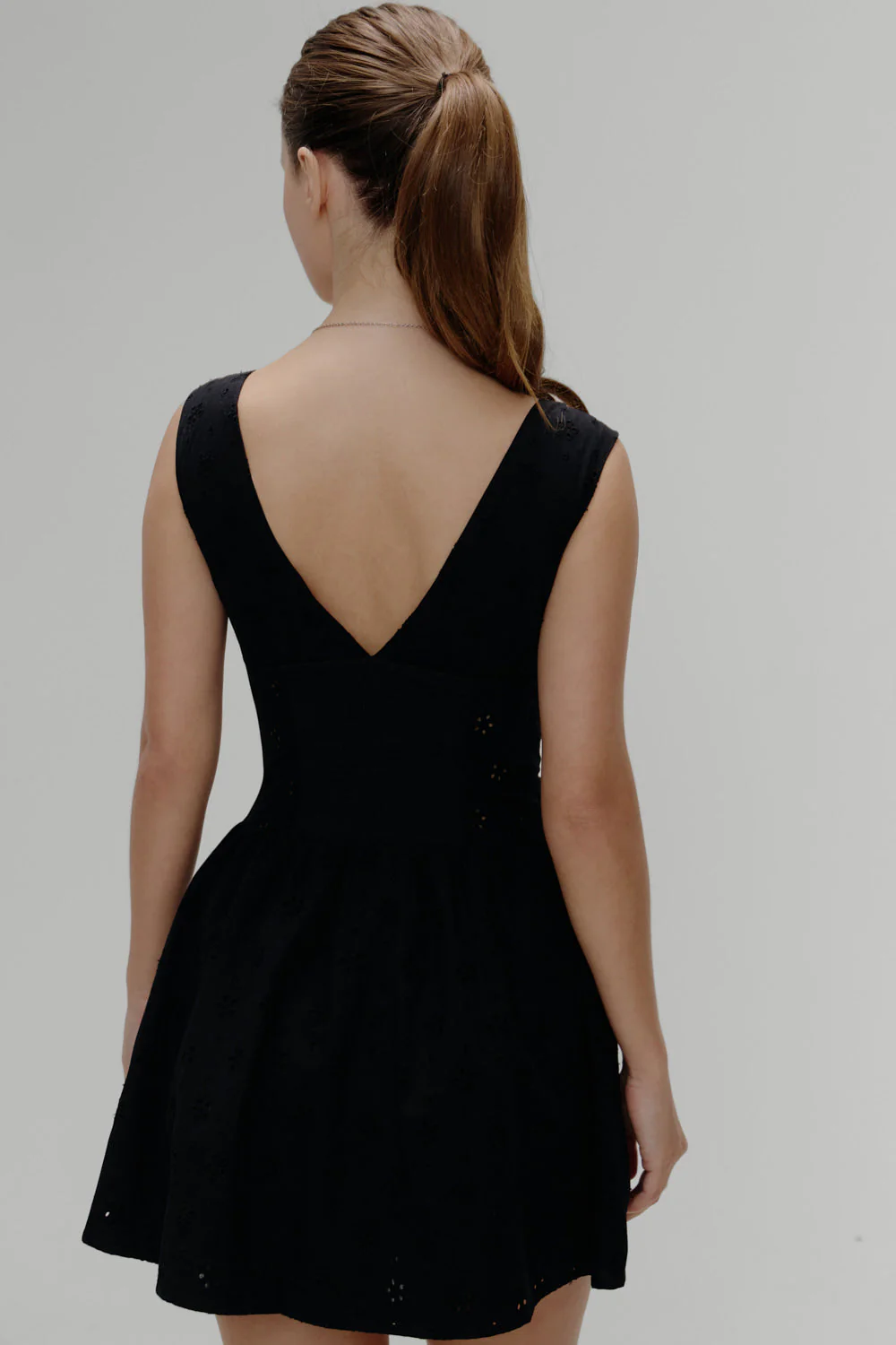 Marley Cotton Eyelet Mini Dress | Eclipse - Image 4