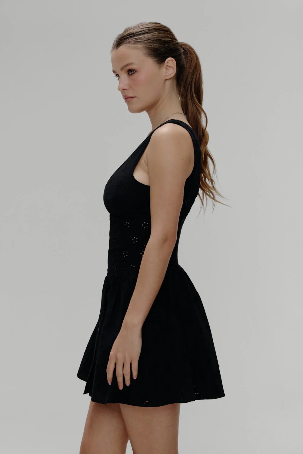 Marley Cotton Eyelet Mini Dress | Eclipse - Image 6