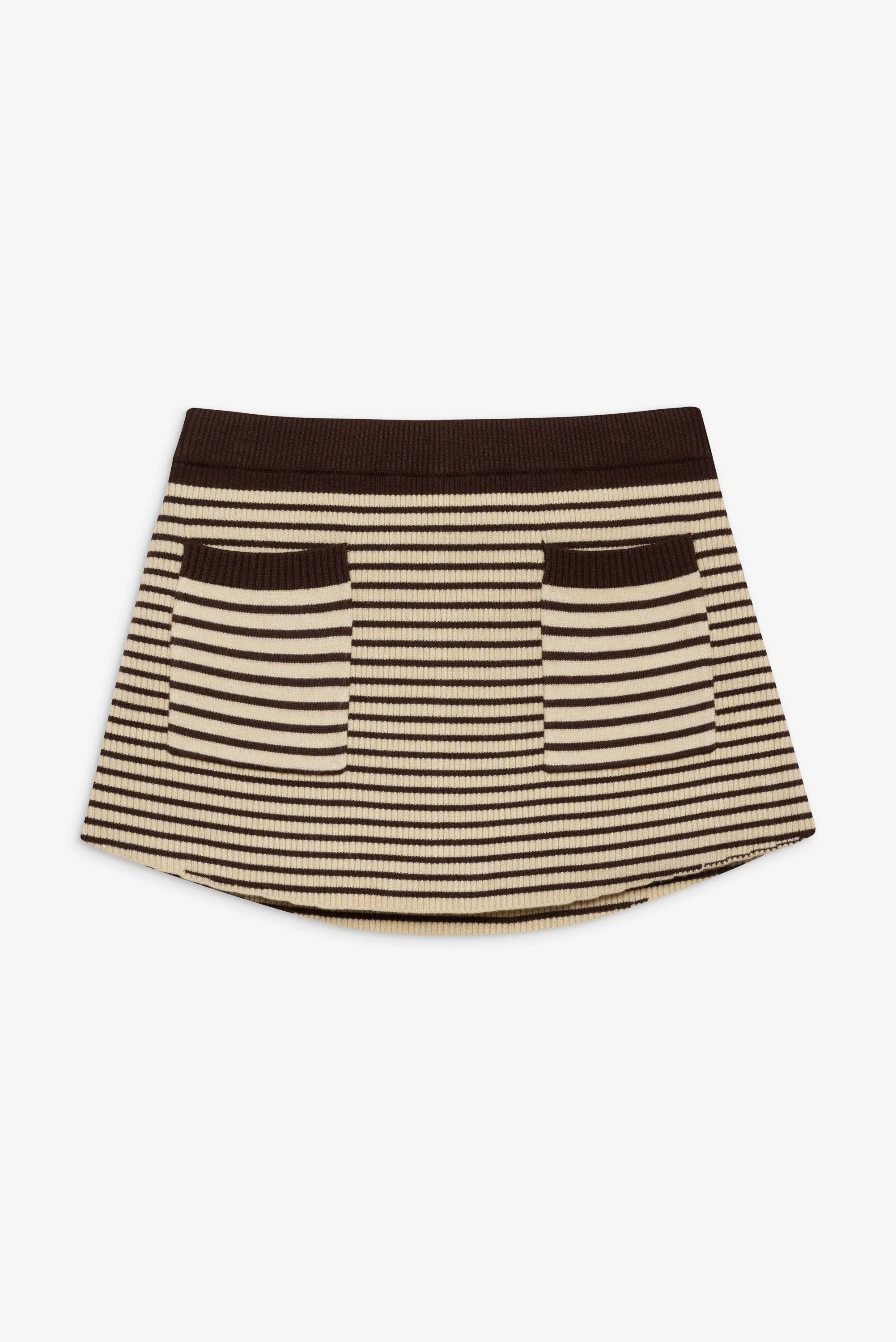 Mila Knit Mini Skort | 70s Stripe - Image 3