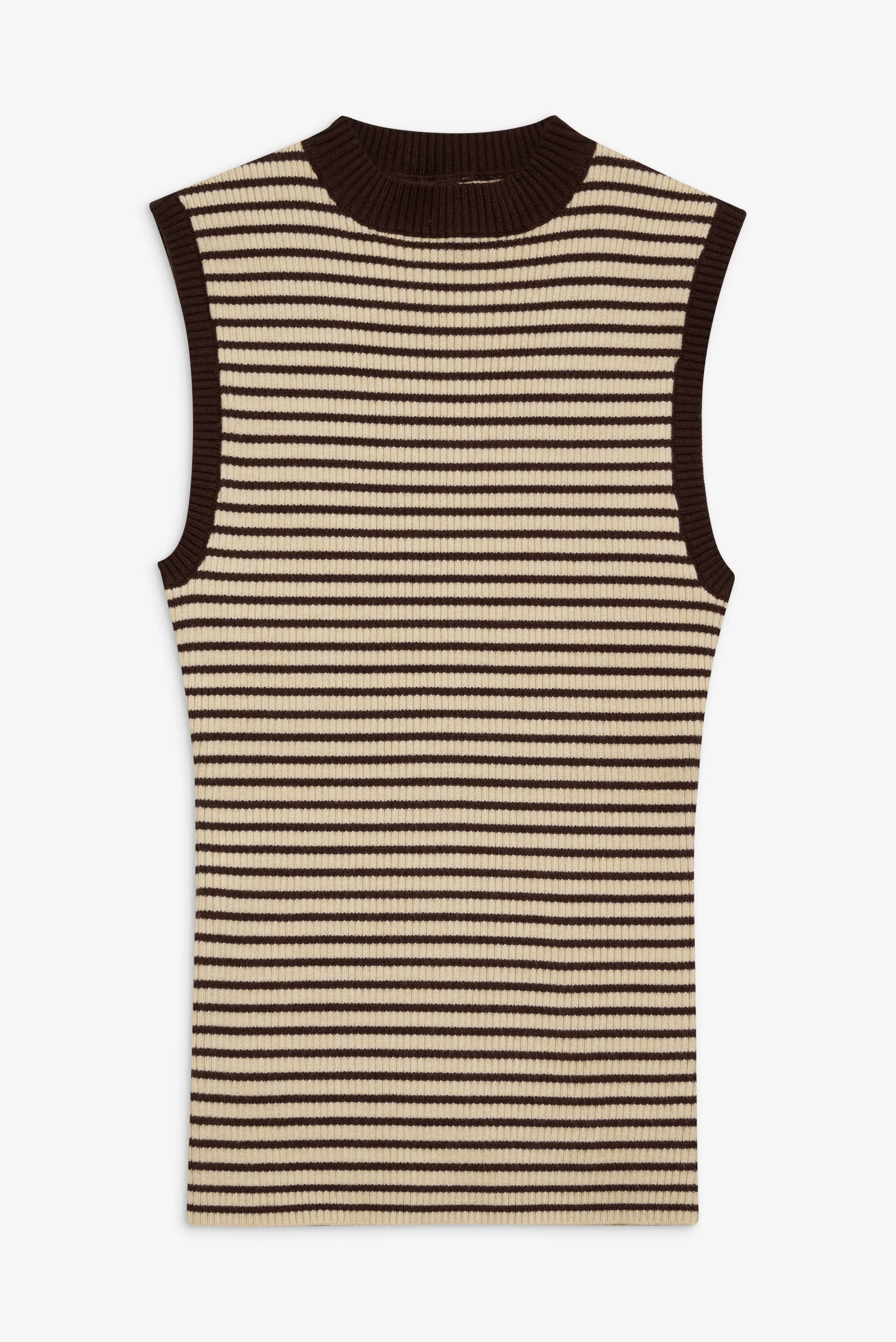 Mila Sleeveless Knit Sweater | 70s Stripe - Image 3