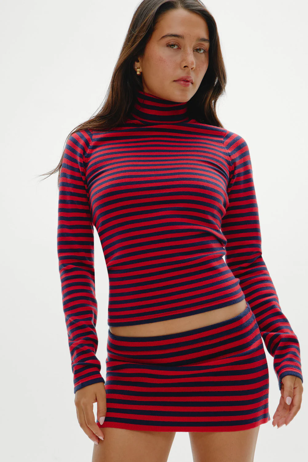 Milo Knit Turtleneck Sweater | Sunday Stripe - Image 6