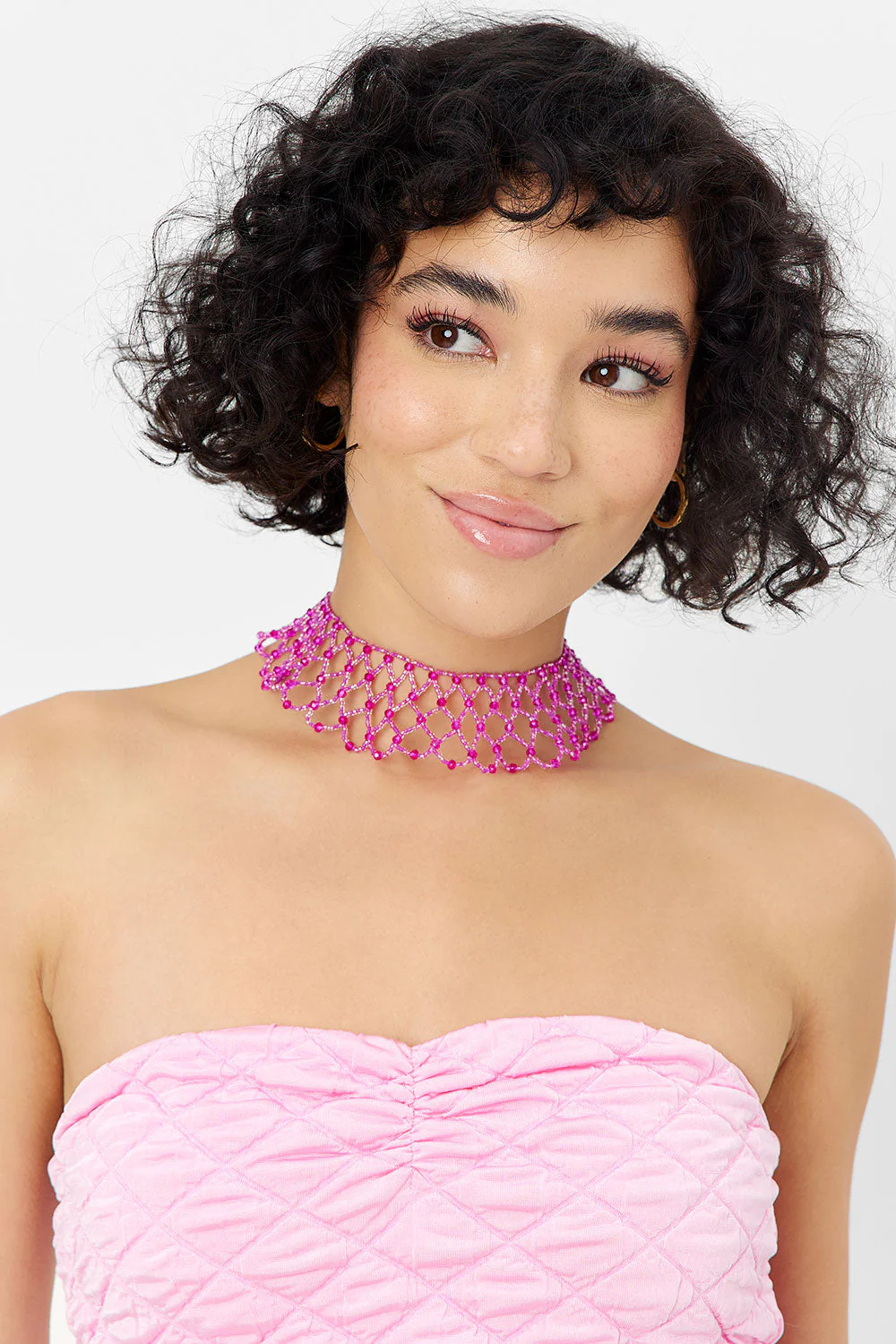 Ocean Drip Necklace | Baby Pink - Image 2