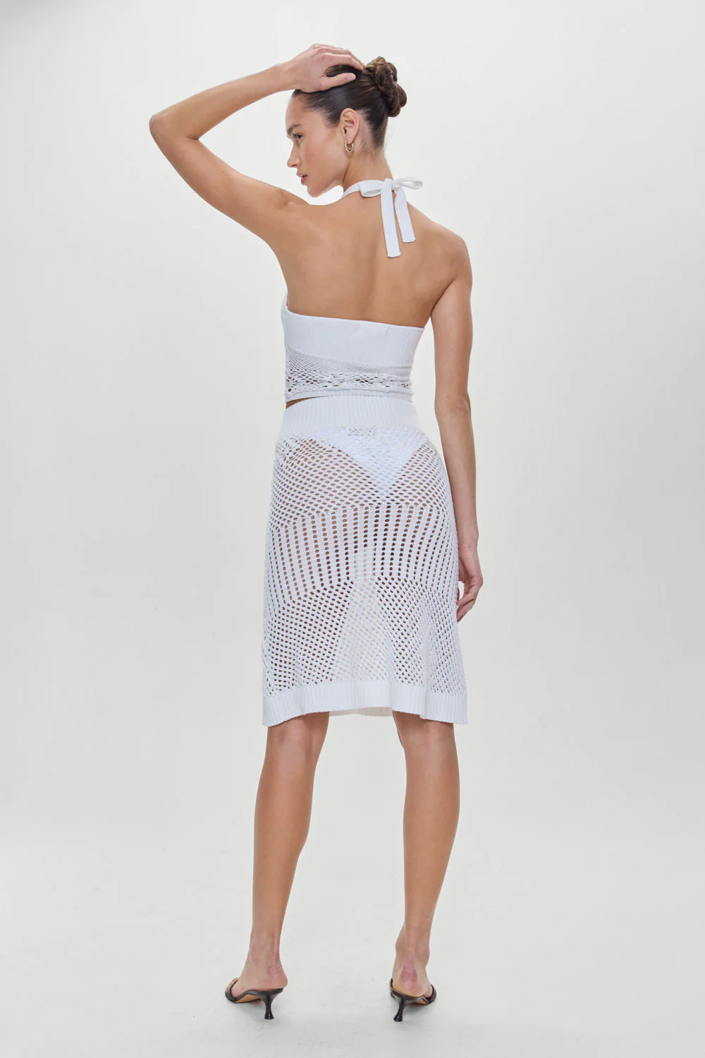Orchard Crochet Midi Skirt | White - Image 7