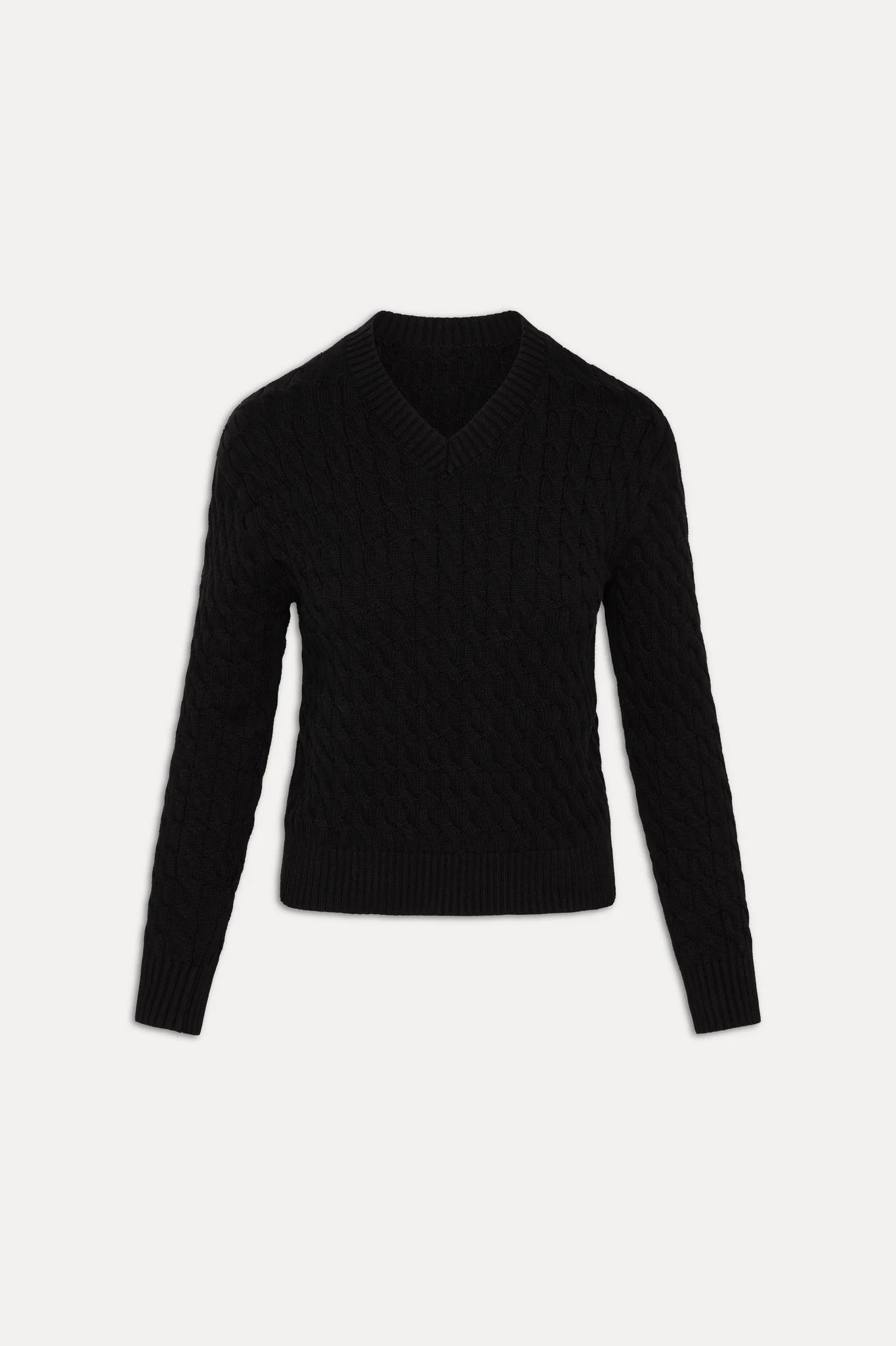 Prince Cable Knit Sweater | Black - Image 3