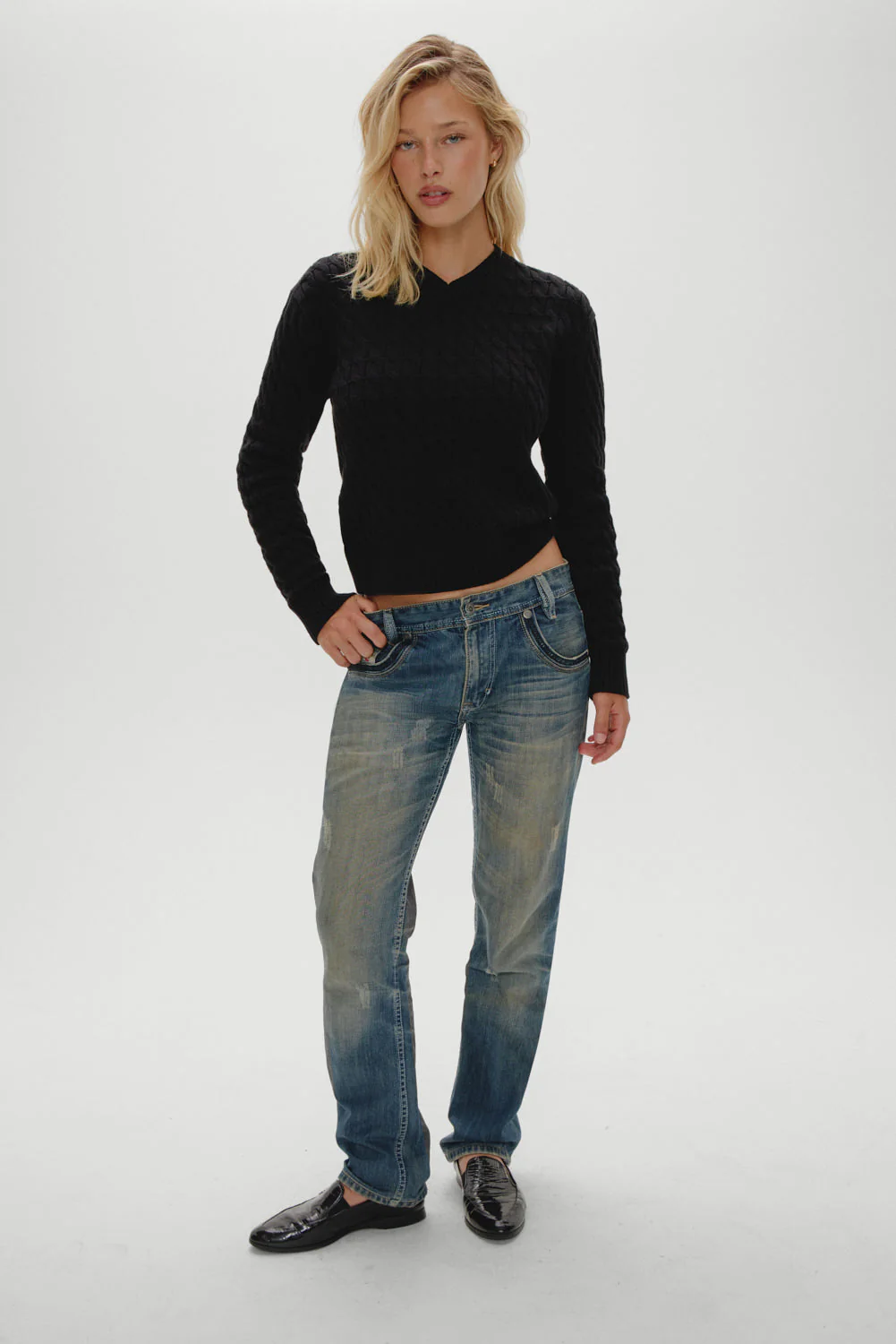 Prince Cable Knit Sweater | Black - Image 5