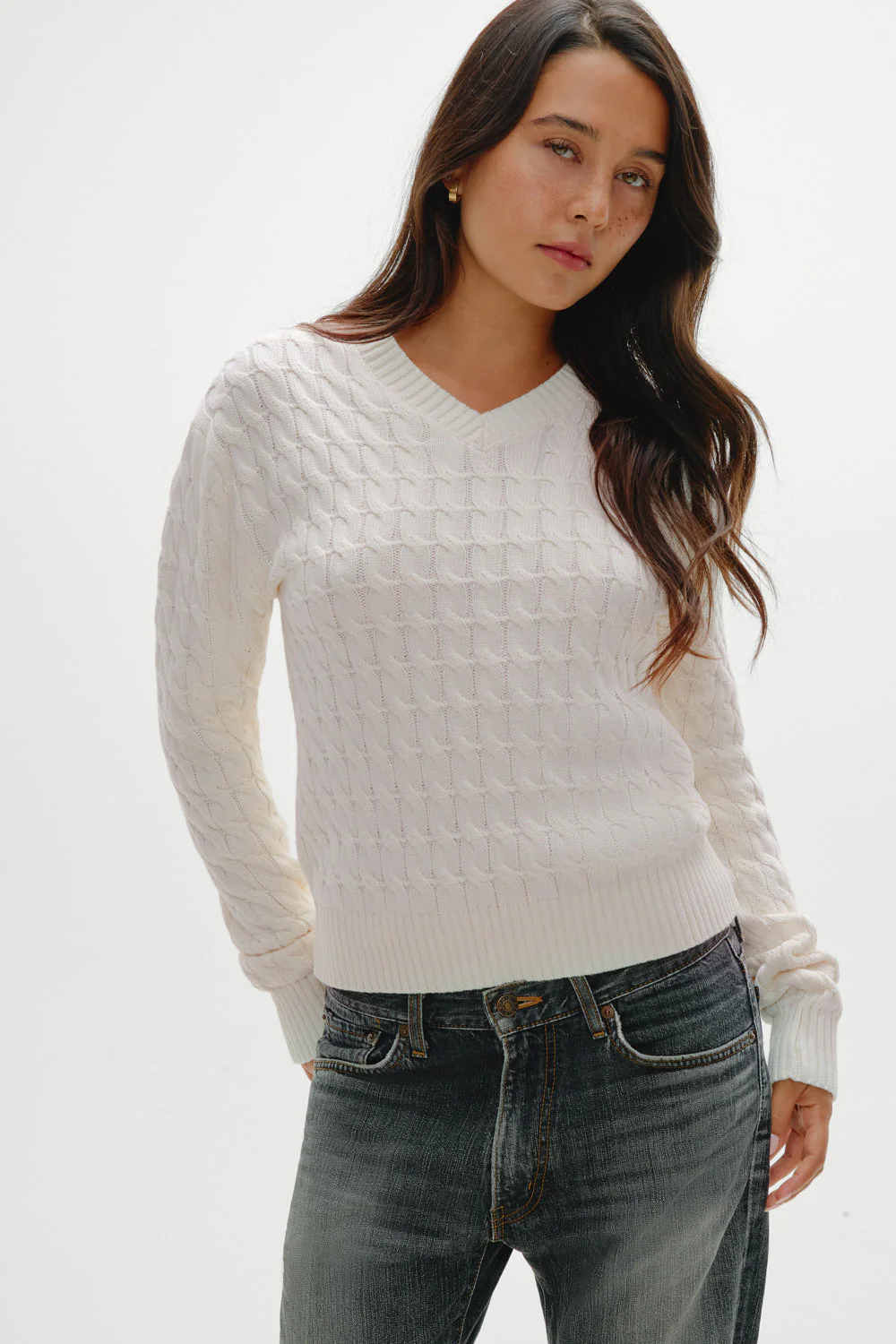 Prince Cable Knit Sweater | Honeymoon - Image 4