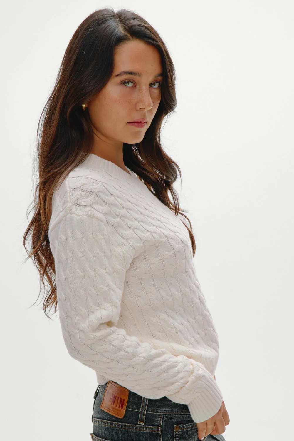 Prince Cable Knit Sweater | Honeymoon - Image 6