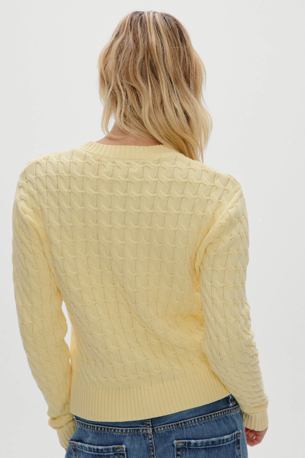 Prince Cable Knit Sweater | Vanilla Sugar - Image 4