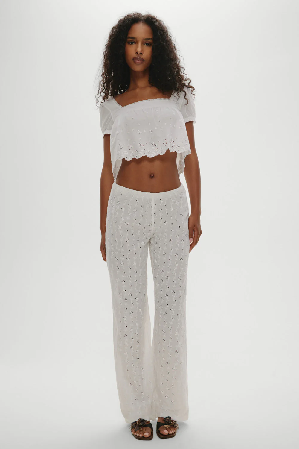 Princess Cropped Blouse | Daisy Eyelet - Image 6