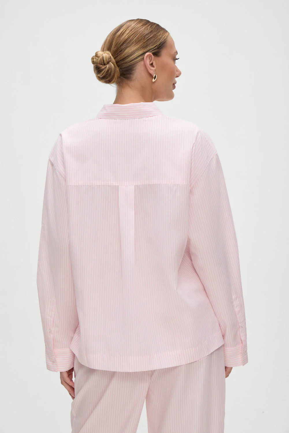 Ralph Long Sleeve Sleep Shirt | Pink Stripe - Image 2