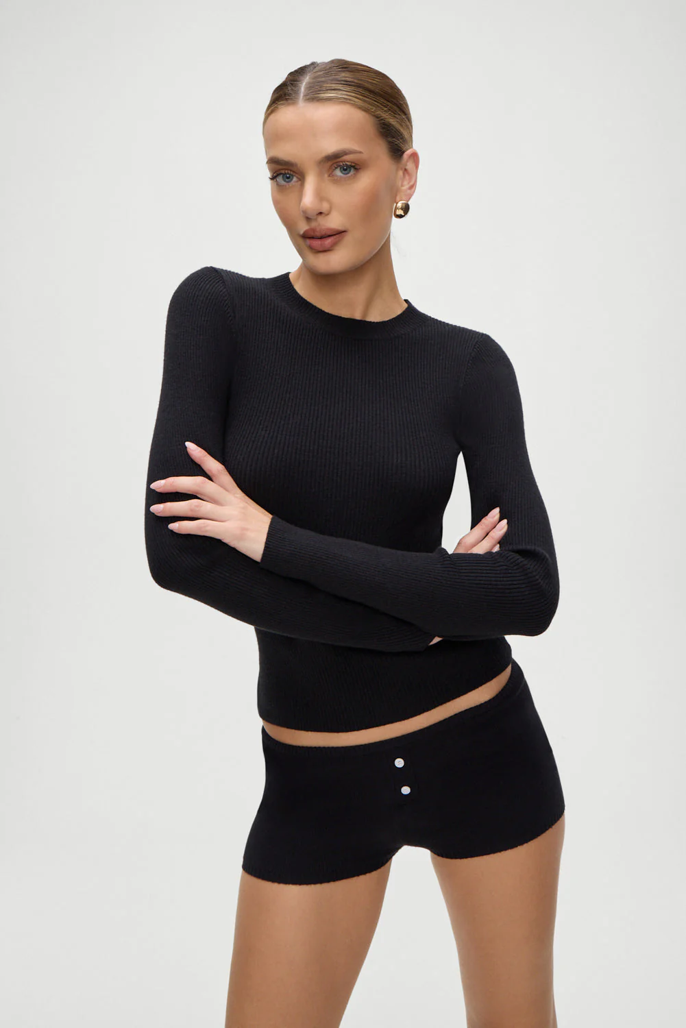 Riley Knit Sweater | Black - Image 2