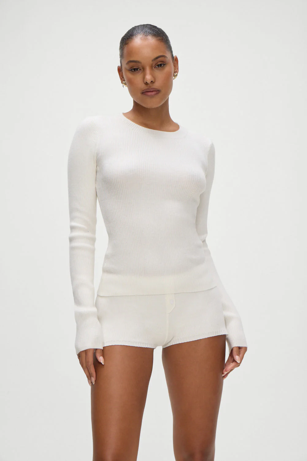 Riley Knit Sweater | White - Image 2