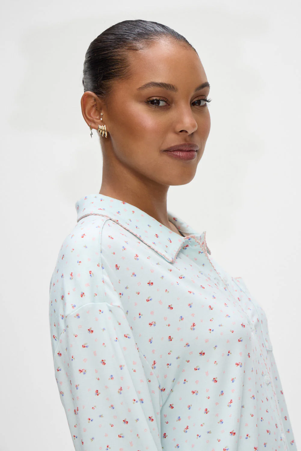 Rory Long Sleeve Sleep Shirt | Malibu Meadow - Image 6