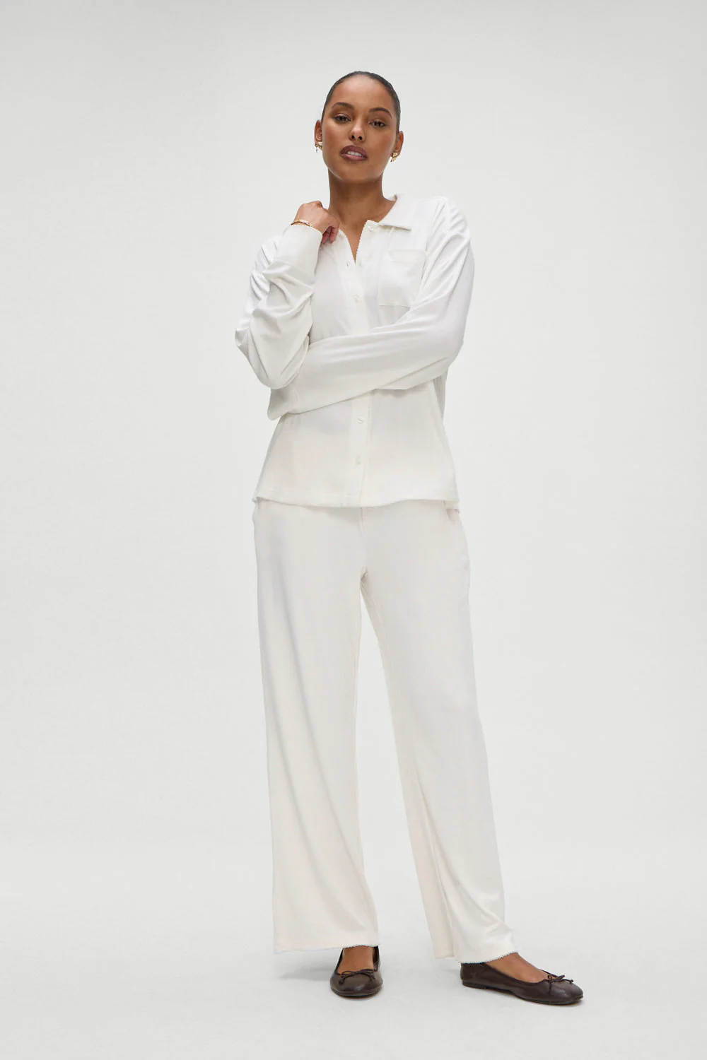 Rory Sleep Pants | Seashell - Image 2