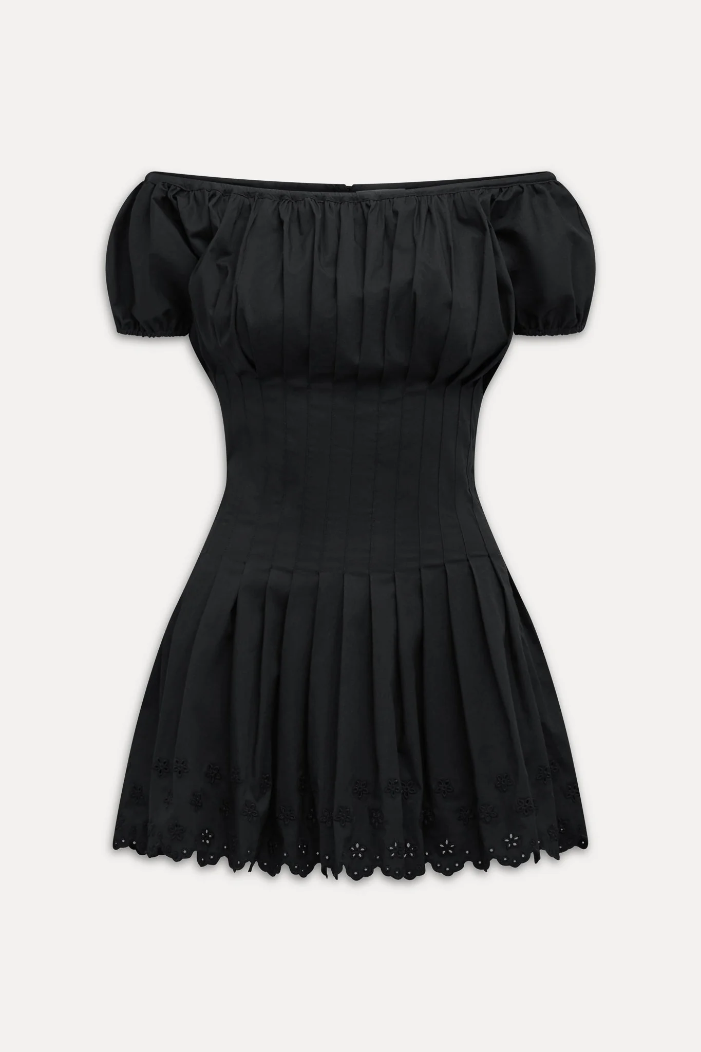 Sadie Embroidered Mini Dress | Black - Image 3