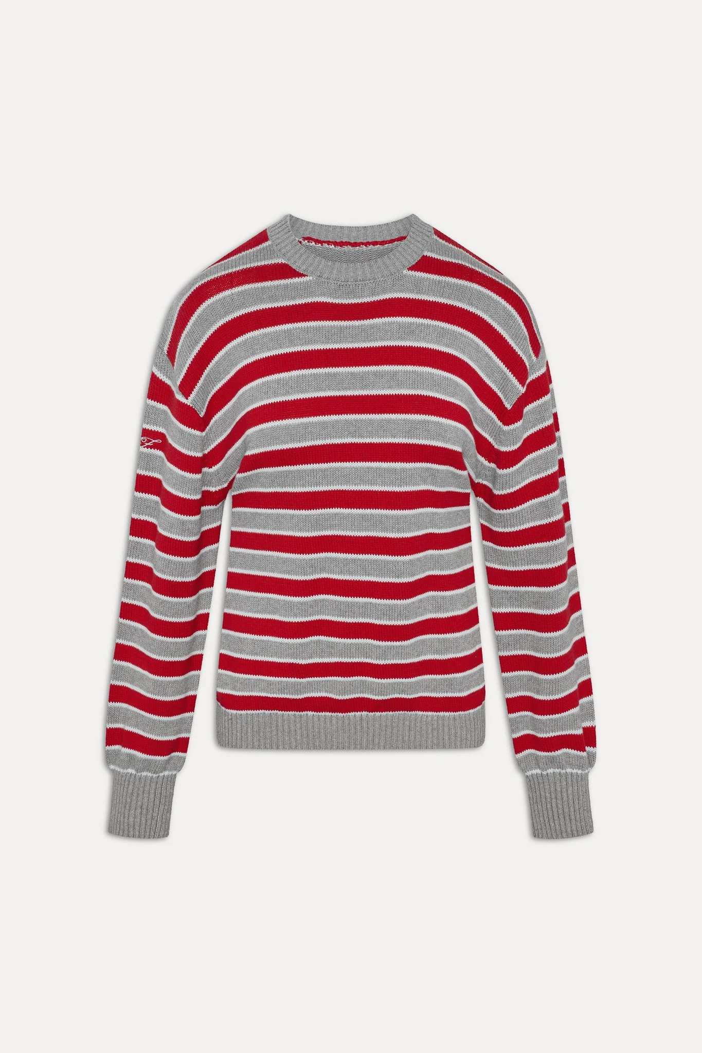 Sloane Oversized Knit Sweater | Cloud Cover Stripe - Image 3