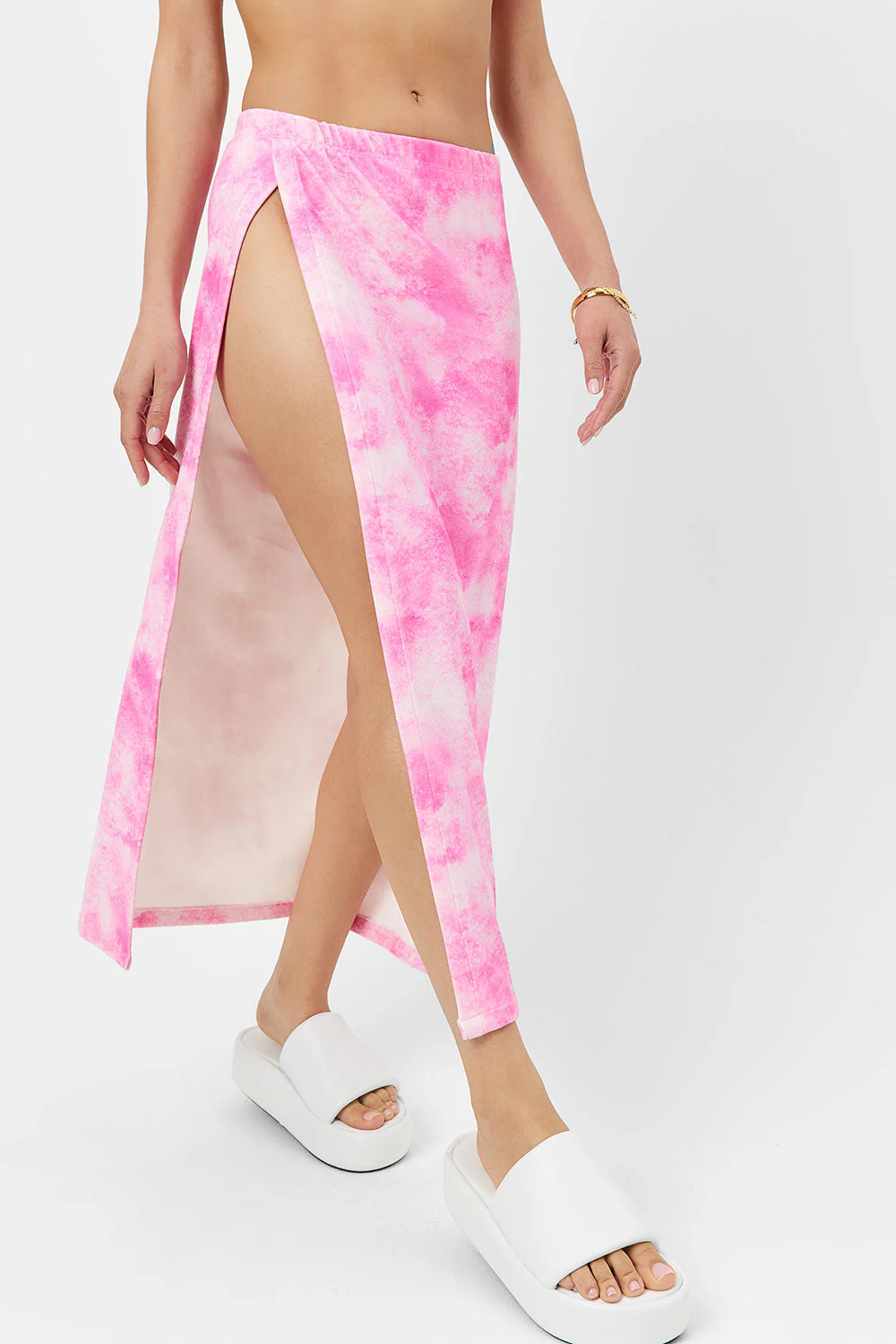 Stacey Terry Maxi Skirt | Distorted Pink Dye - Image 2