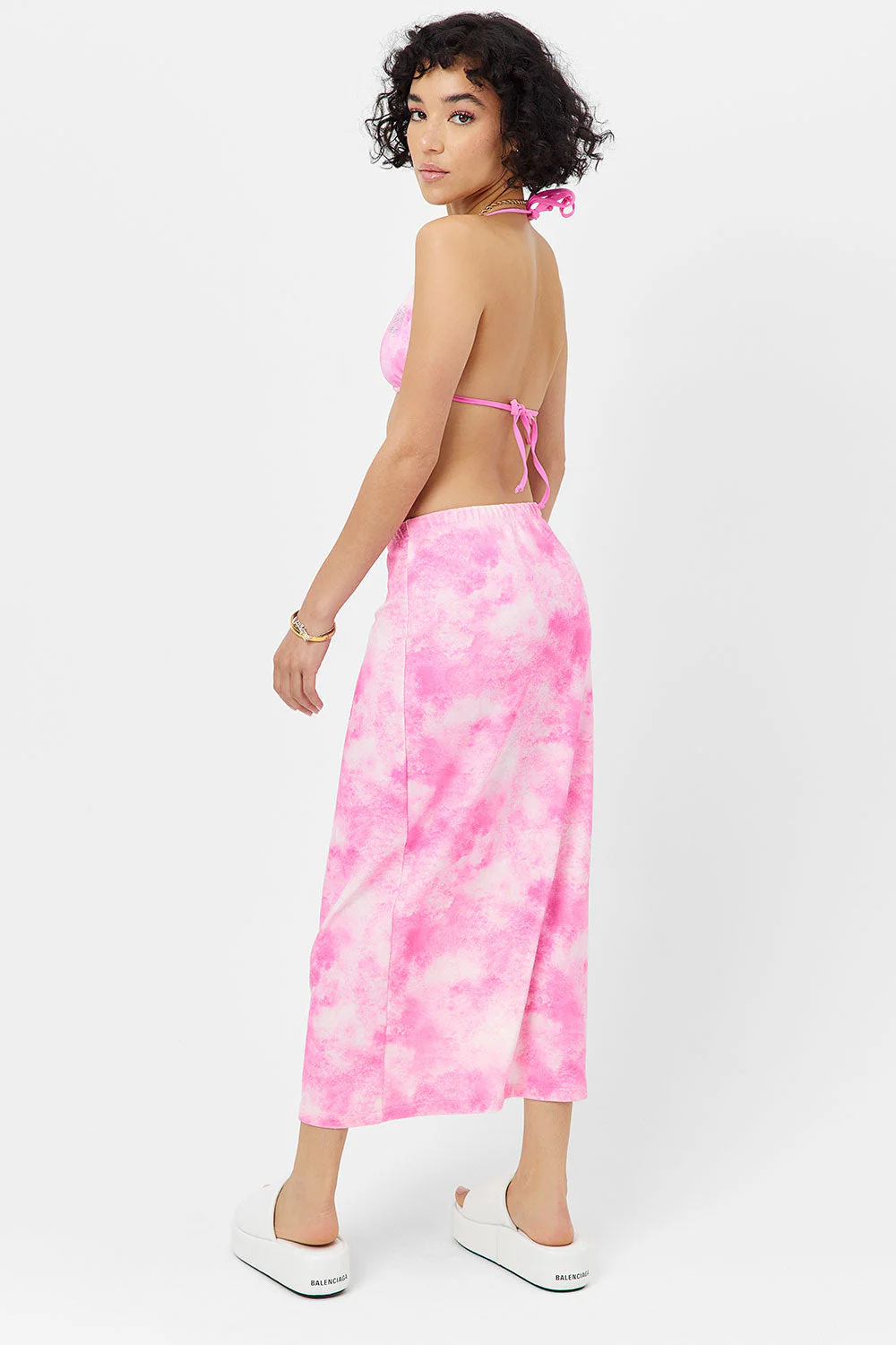 Stacey Terry Maxi Skirt | Distorted Pink Dye - Image 3