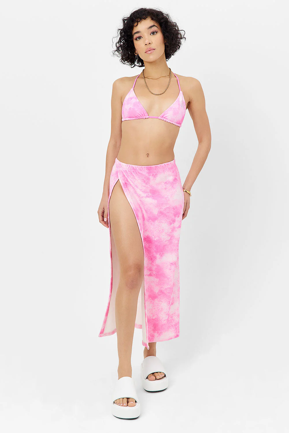 Stacey Terry Maxi Skirt | Distorted Pink Dye - Image 4