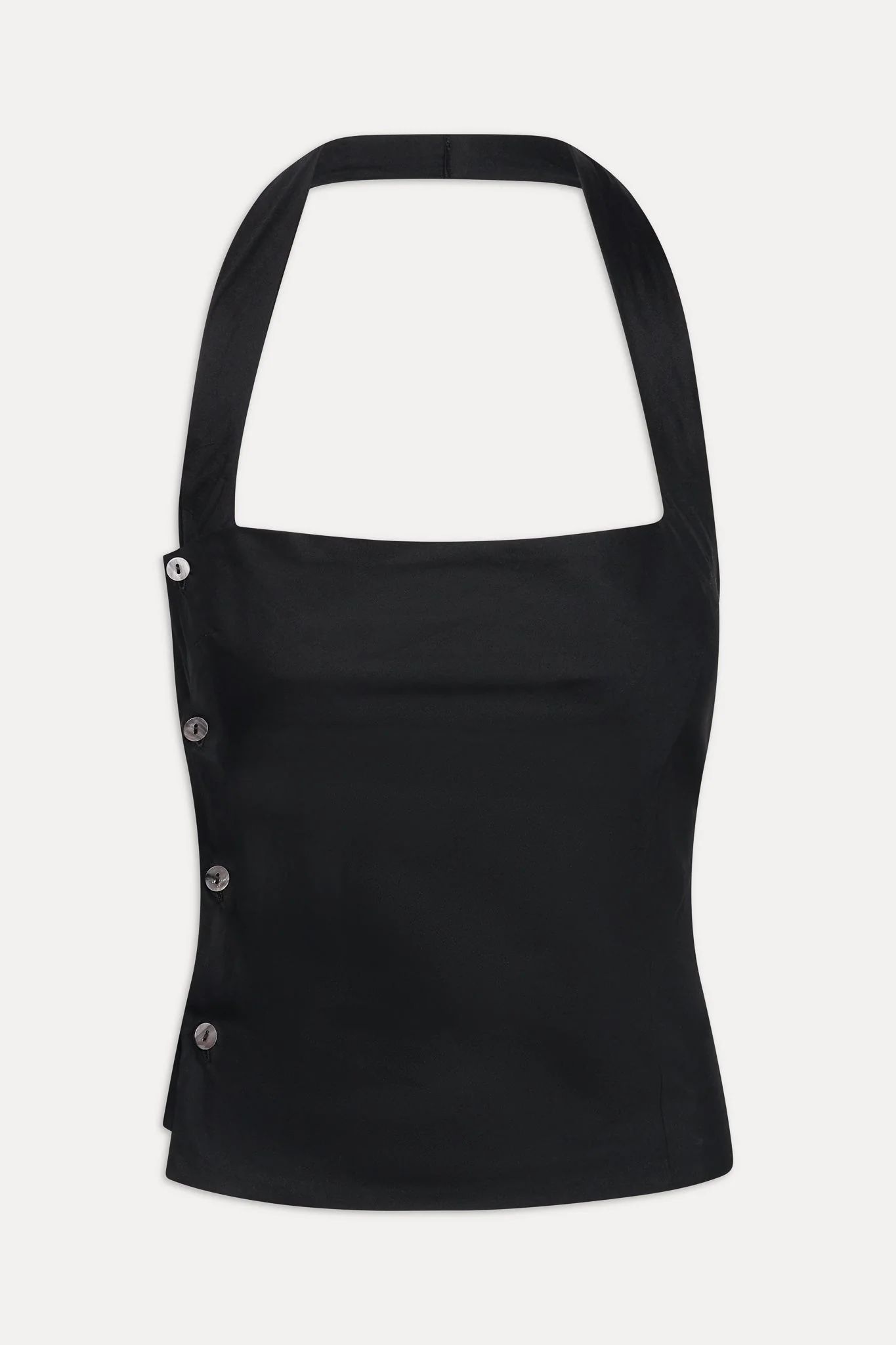 Sterling Cotton Wrap Halter Top | Midnight Serenade - Image 3