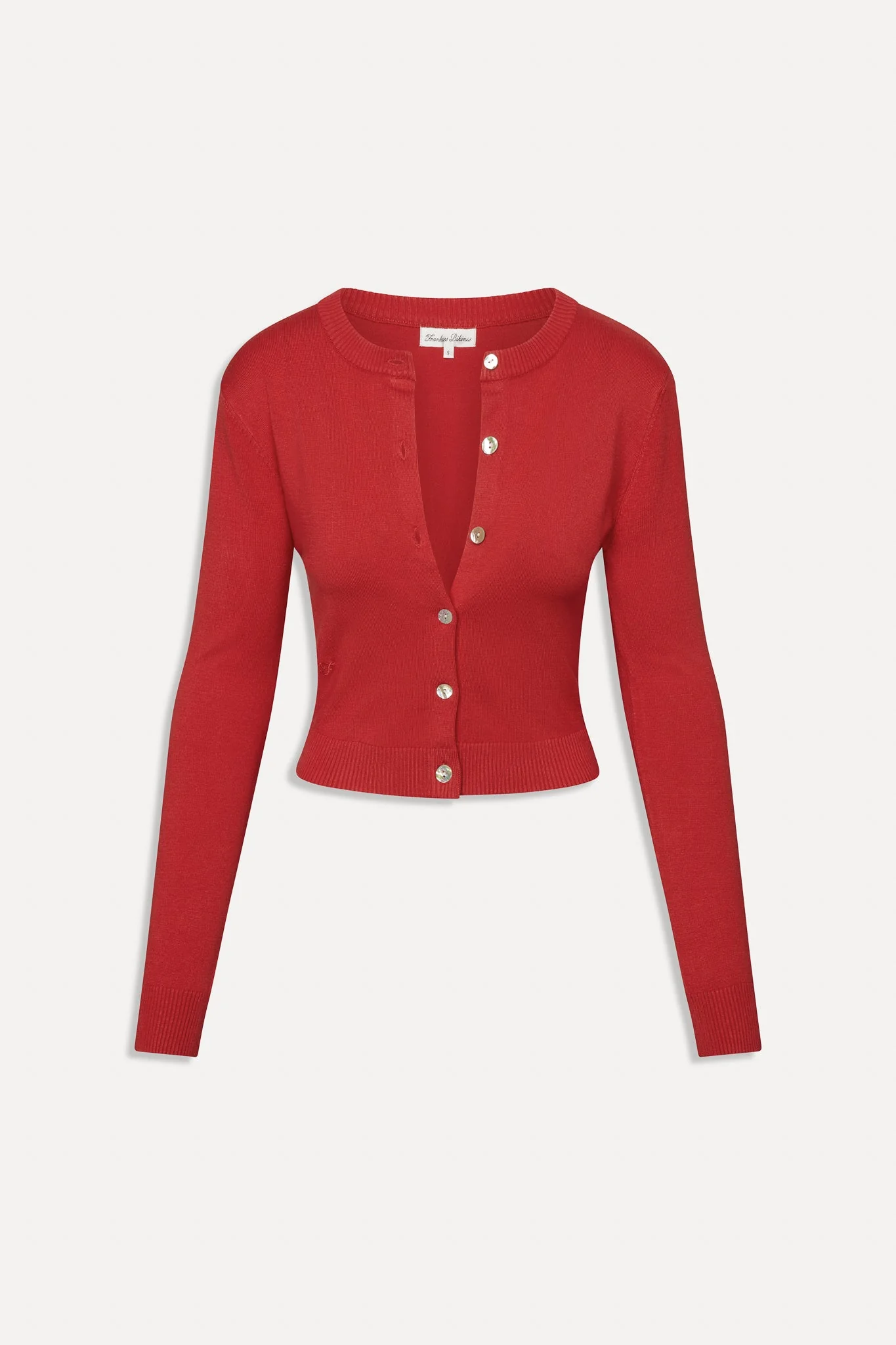 Sundae Cropped Cardigan | Cherry - Image 3