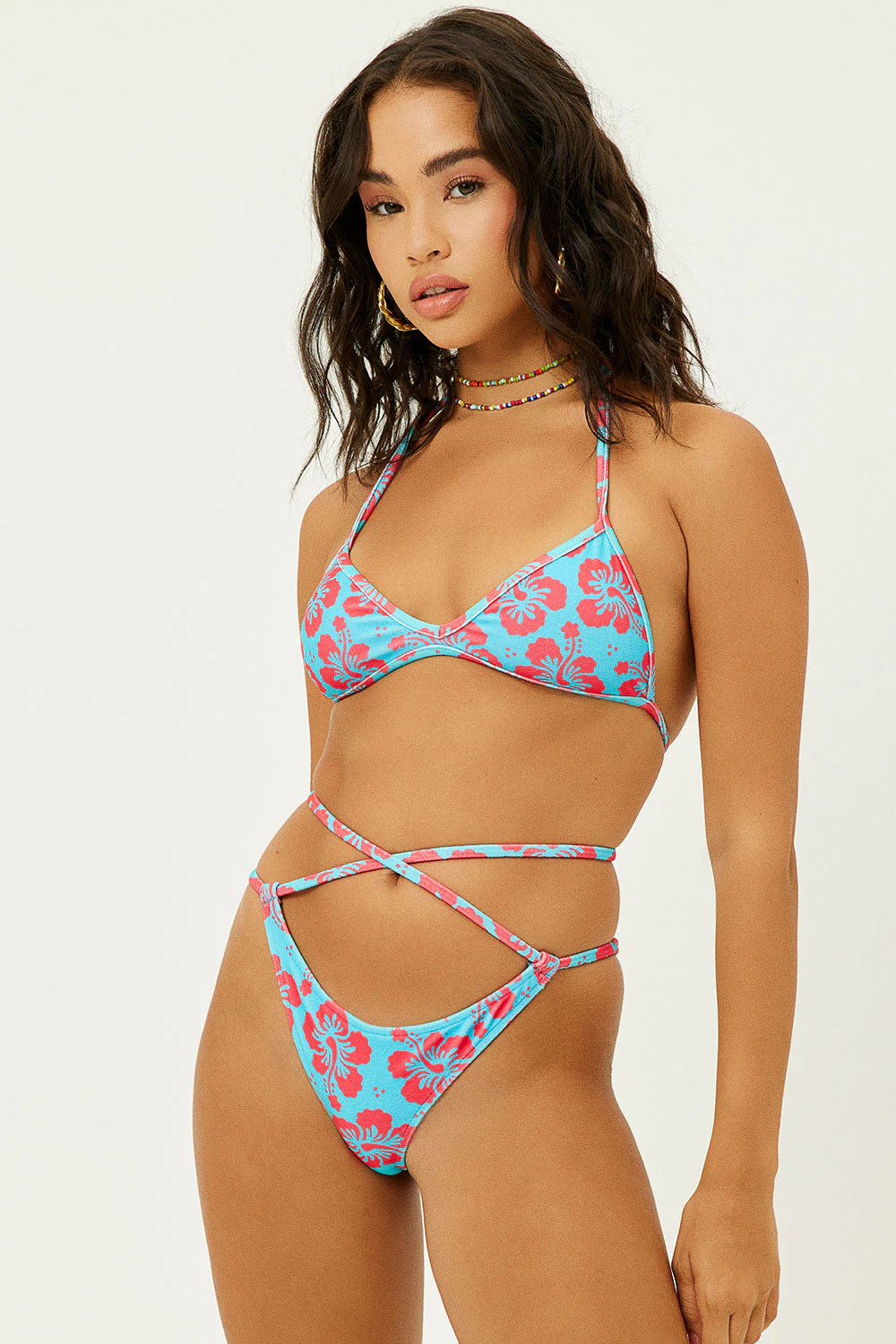 Syd Terry Wrap Bikini Bottom | Blue Magic - Image 2