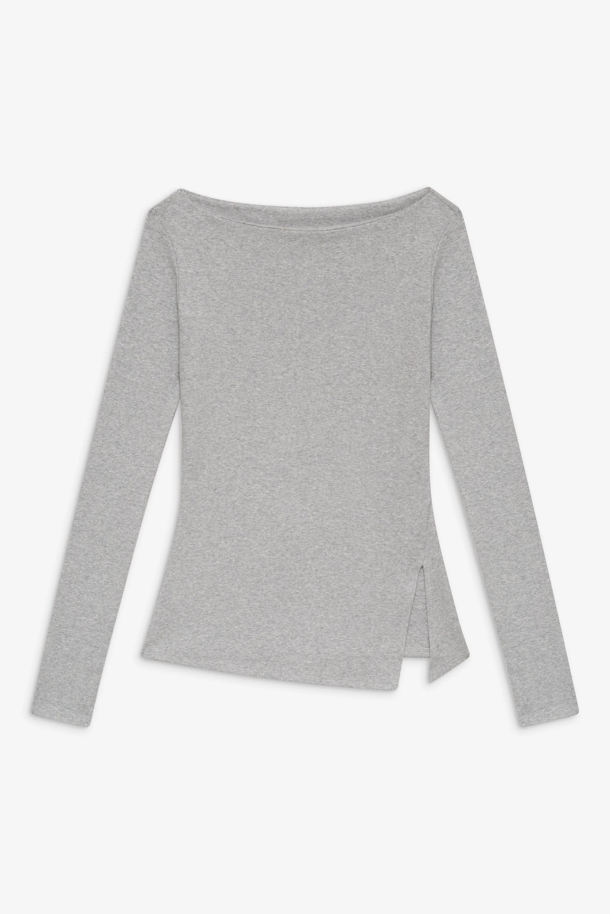 Talia Long Sleeve Shirt | Heather Grey - Image 3