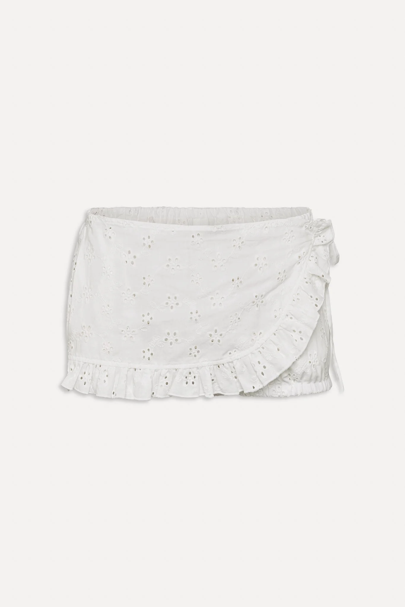x BELLA HADID Little Miss Mini Shorts | Salt Air Eyelet - Image 3