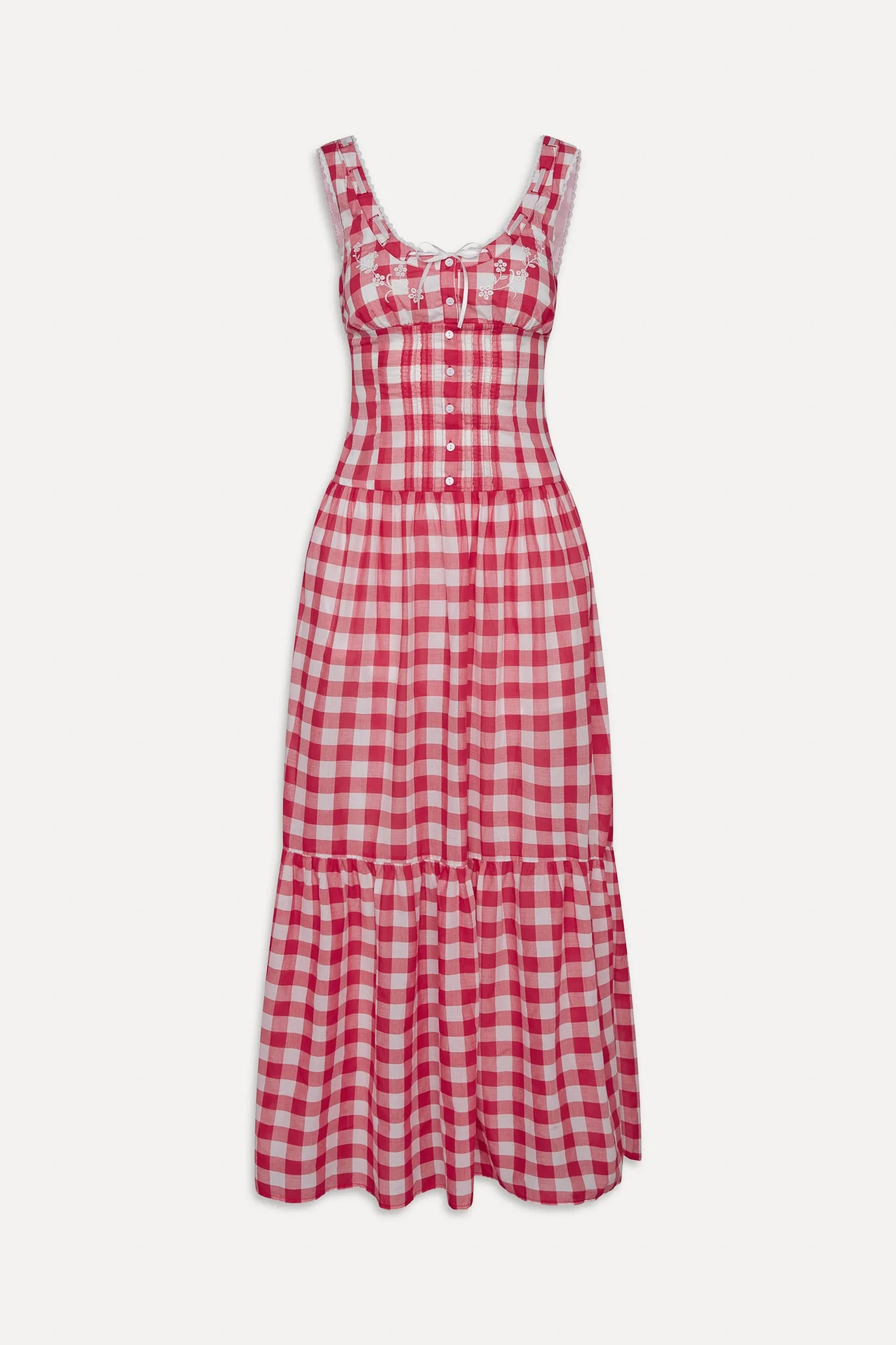x BELLA HADID Southern Belle Midi Dress | Malibu Picnic - Image 3
